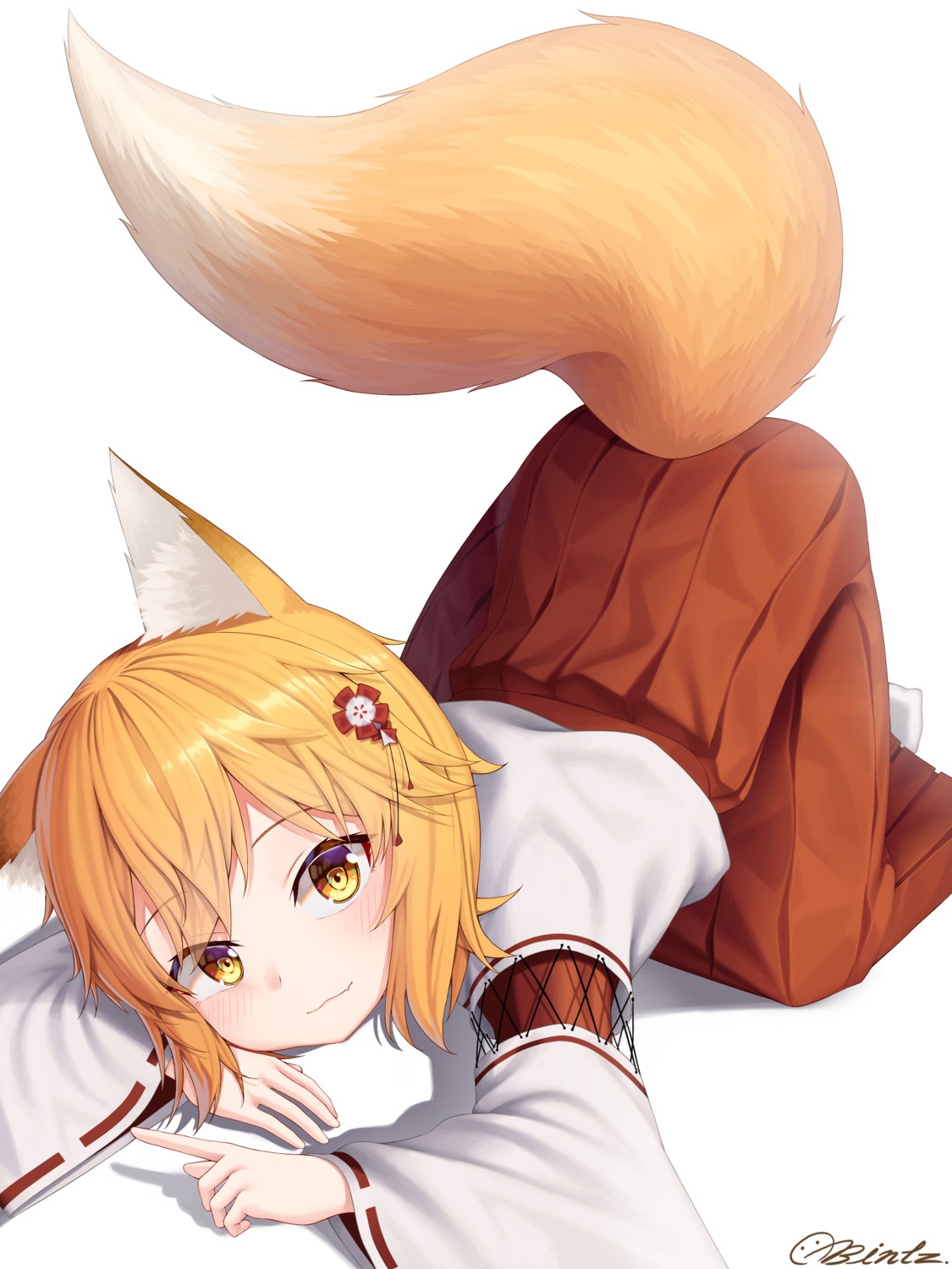 animal_ears bintz kitsune miko senko-san sewayaki_kitsune_no_senko-san tail