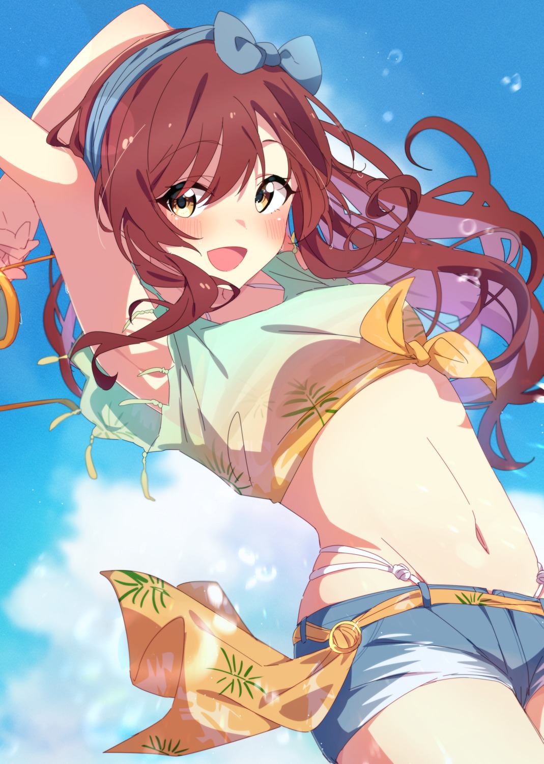 bikini oosaki_amana reikakrzk see_through swimsuits the_idolm@ster the_idolm@ster_shiny_colors