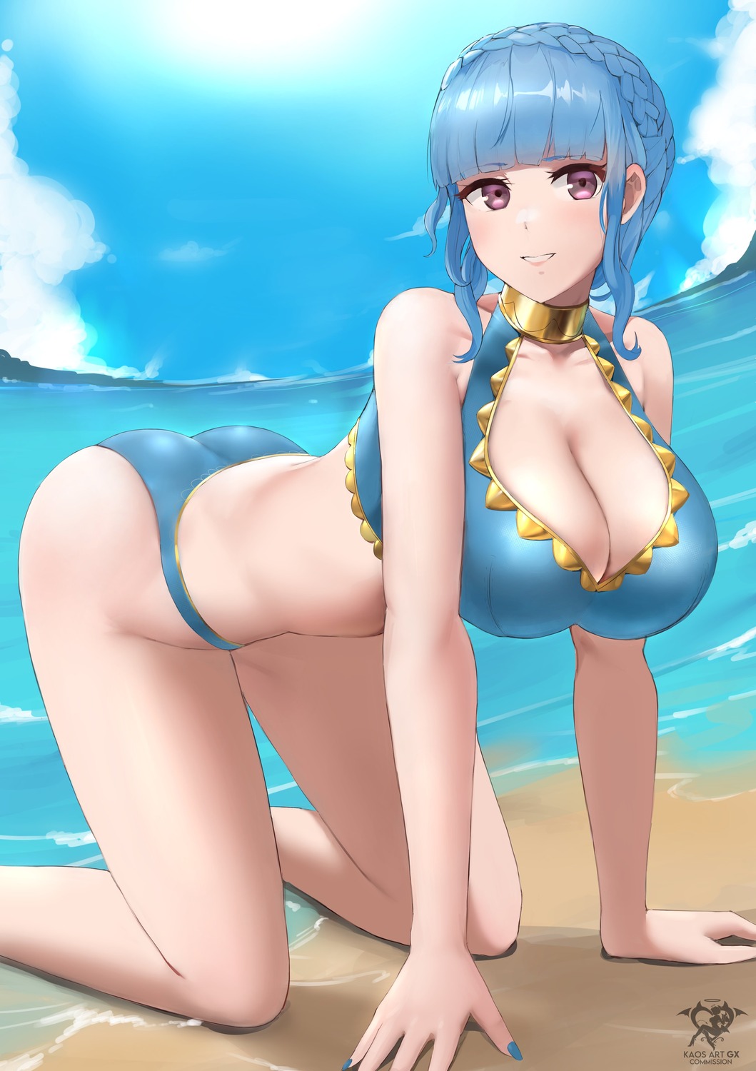 bikini cleavage fire_emblem fire_emblem_three_houses kaos_art marianne_von_edmund swimsuits