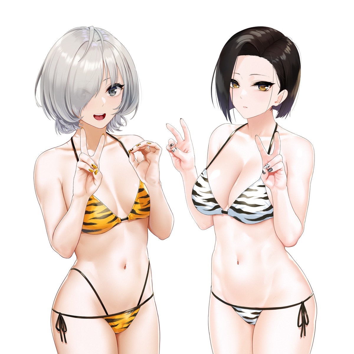 bikini cleavage infinote sashou_mihiro swimsuits yashiki_yuuko