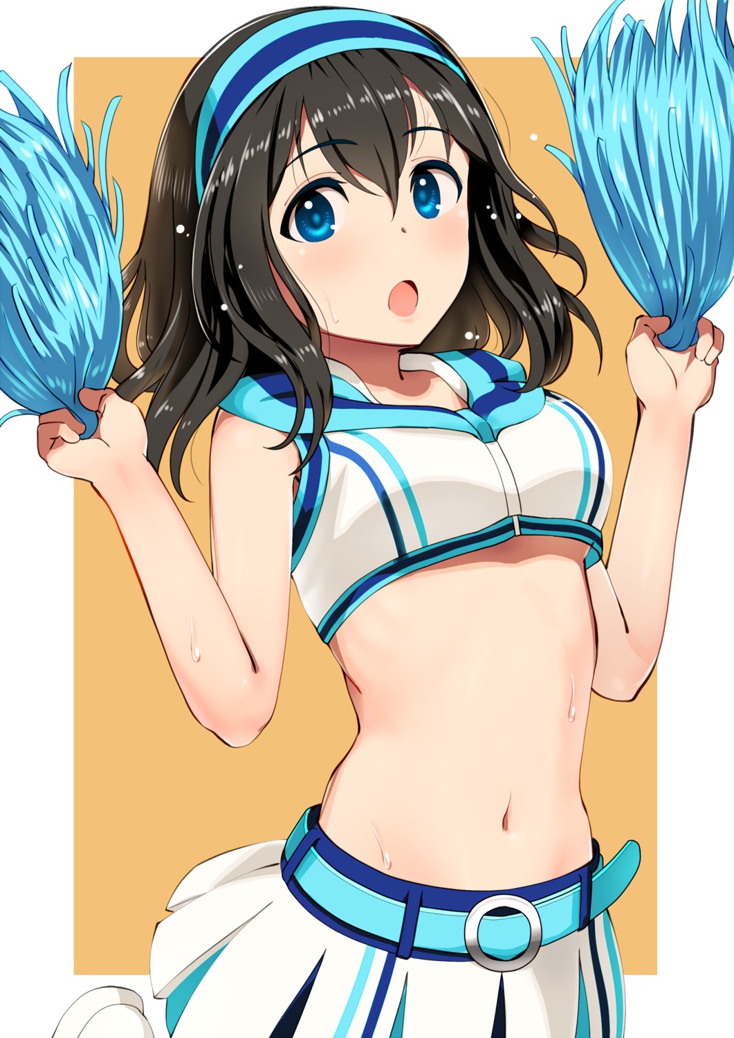 cheerleader pettan_p sagisawa_fumika the_idolm@ster the_idolm@ster_cinderella_girls