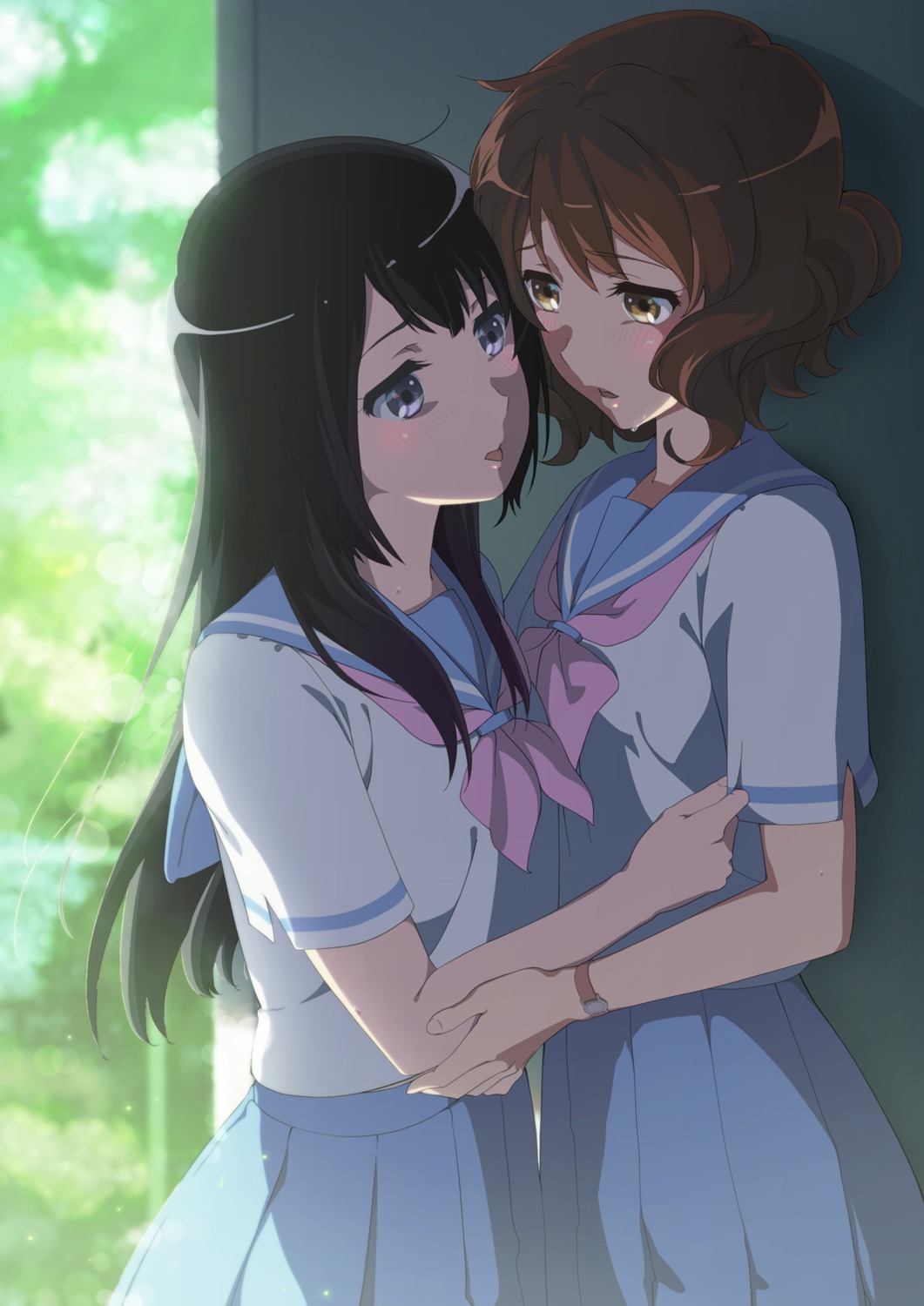 hibike!_euphonium kousaka_reina oumae_kumiko seifuku sonouchi_(bigsummersky) yuri