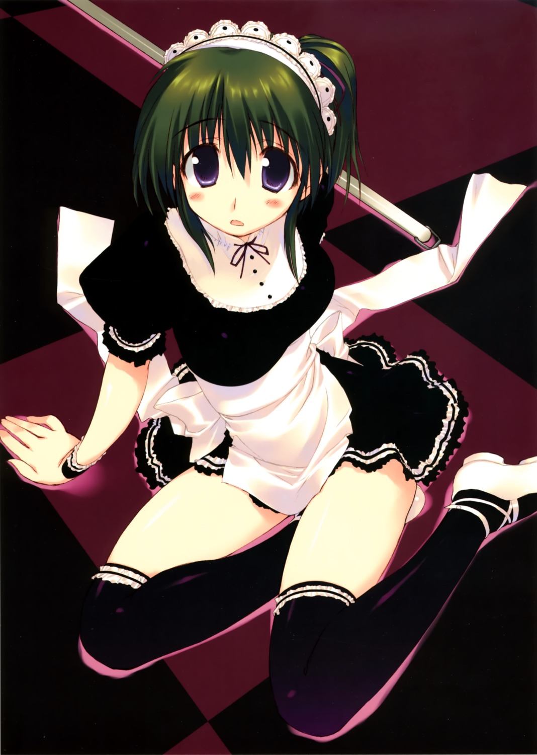 amaduyu_tatsuki blazer_one maid thighhighs