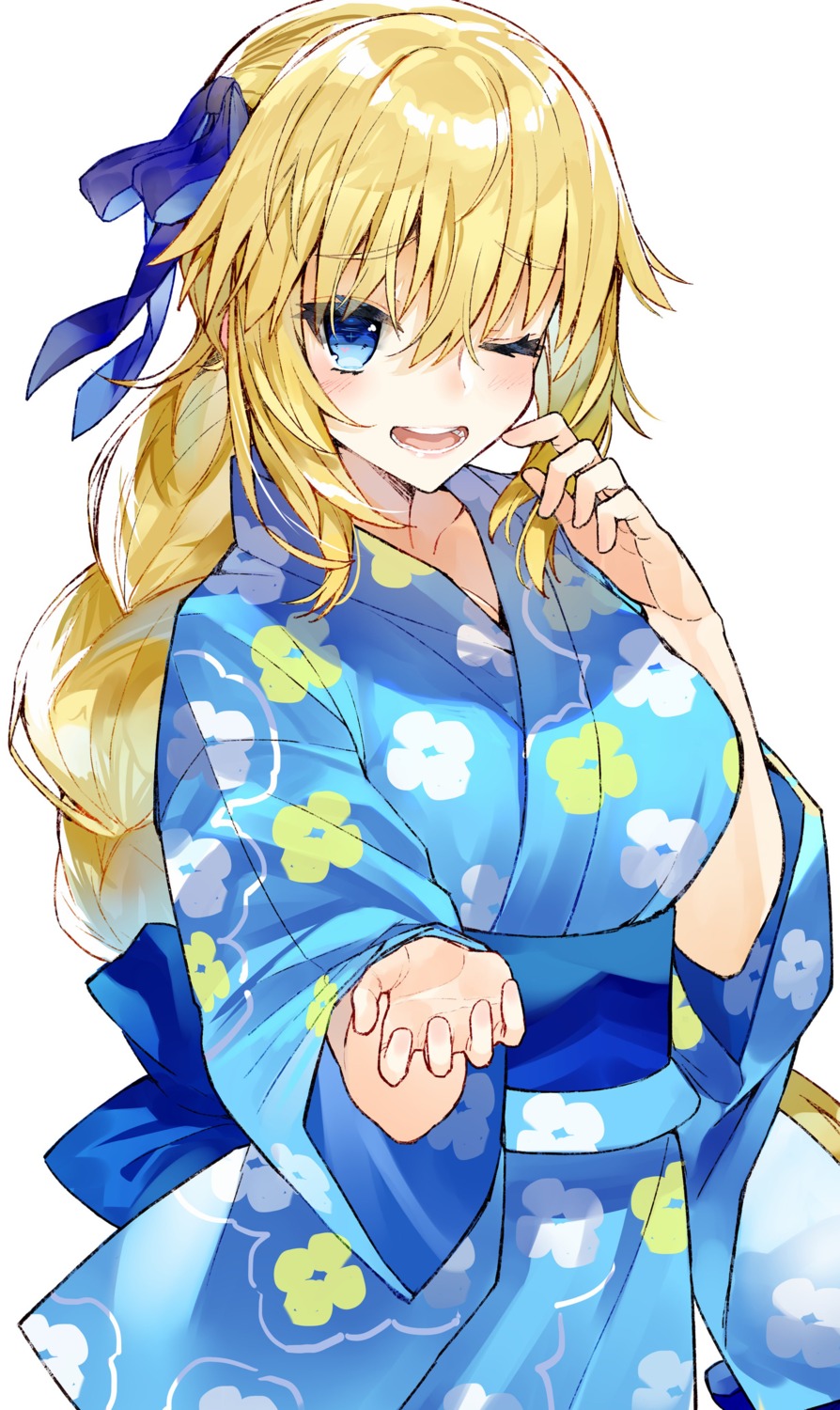 fate/grand_order jeanne_d'arc jeanne_d'arc_(fate) kou_mashiro yukata