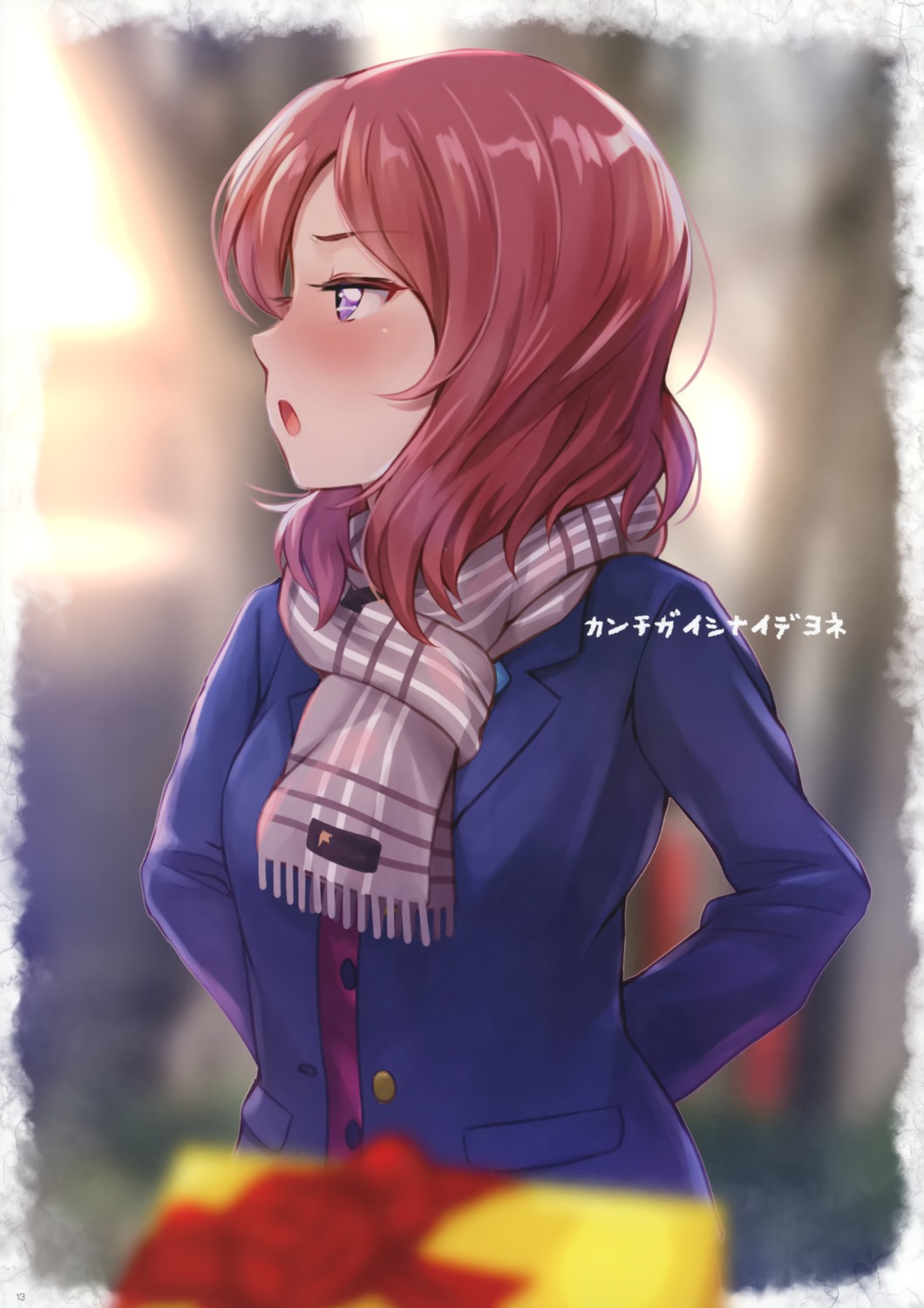 love_live! love_live!_(series) nishikino_maki seifuku shamakho sweater