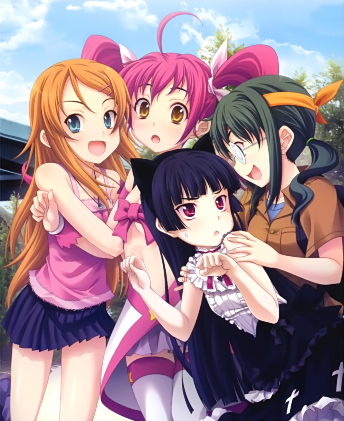 cosplay gokou_ruri gothic_lolita kousaka_kirino kurusu_kanako lolita_fashion makishima_saori megane miyama-zero ore_no_imouto_ga_konnani_kawaii_wake_ga_nai thighhighs