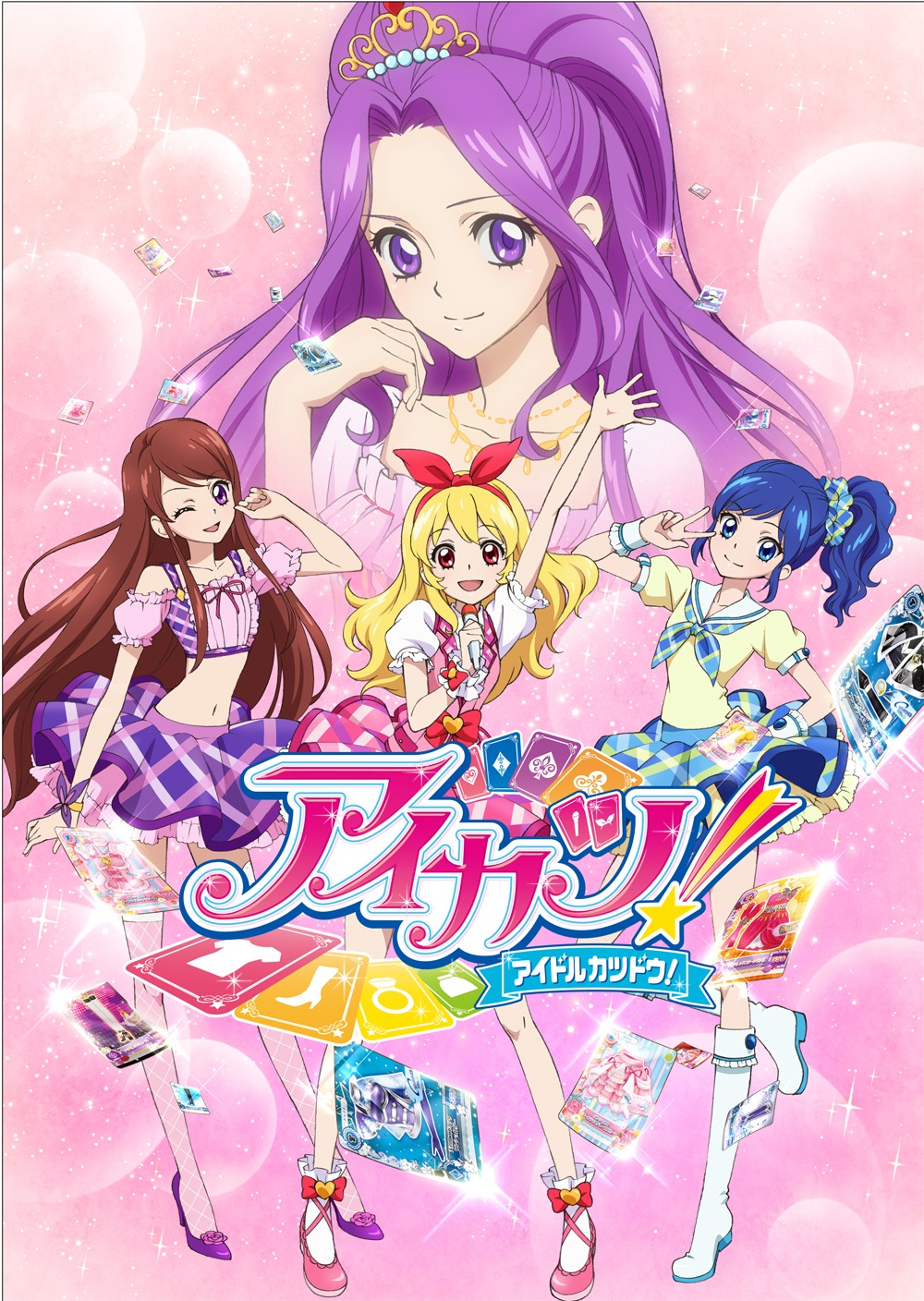 aikatsu! aikatsu!_idol_katsudou! hoshimiya_ichigo kanzaki_mizuki kiriya_aoi shibuki_ran thighhighs