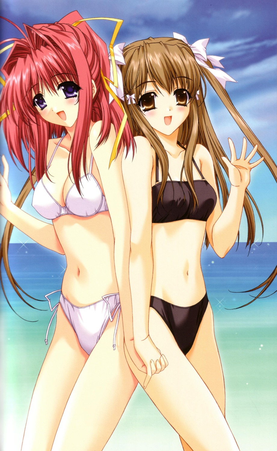 3ldk bikini cleavage kimizuka_aoi lost_passage senoh_chihogi swimsuits yamabuki_sayuki