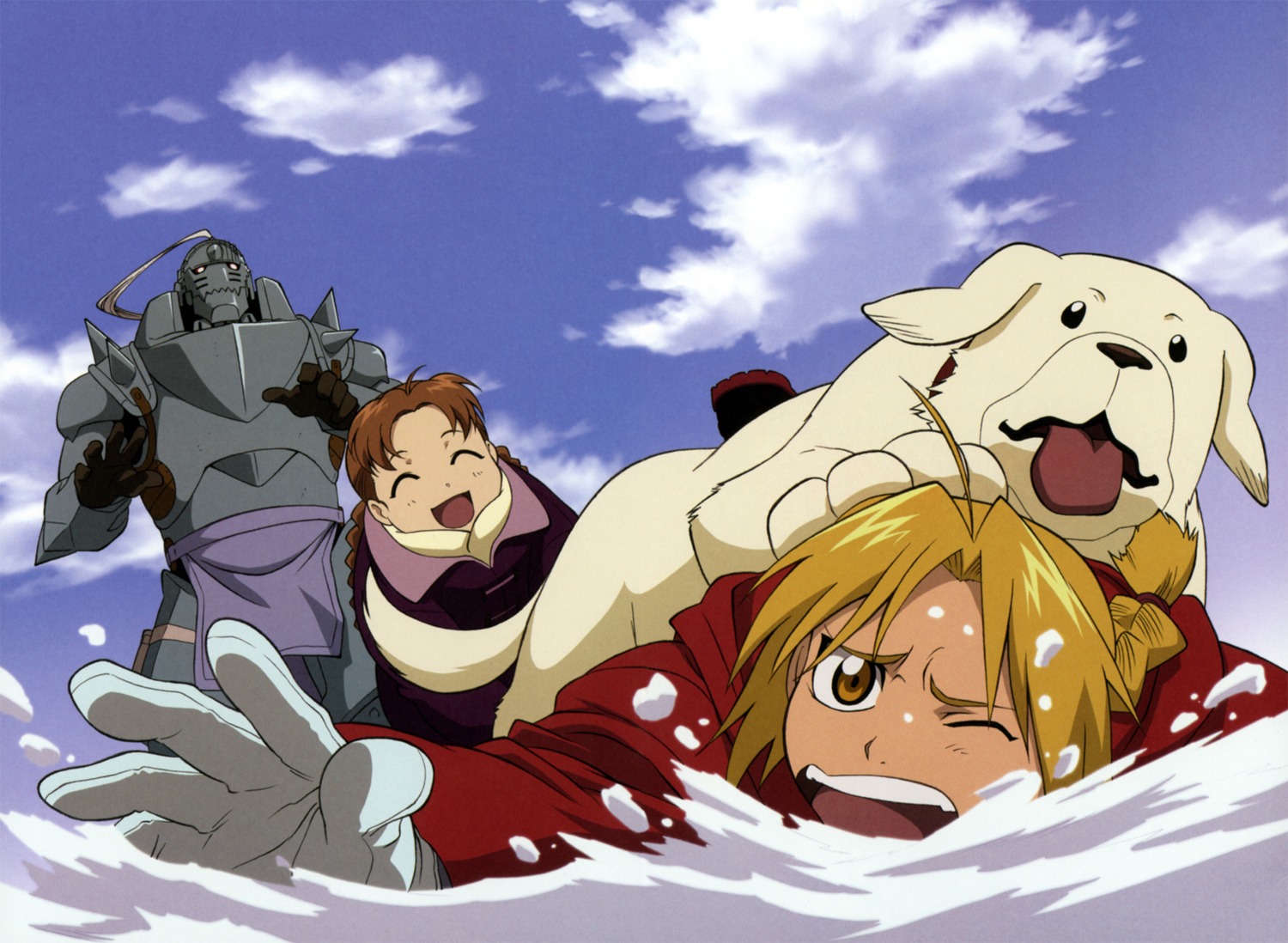 alexander_(fma) alphonse_elric edward_elric fullmetal_alchemist inadome_kazumi nina_tucker screening