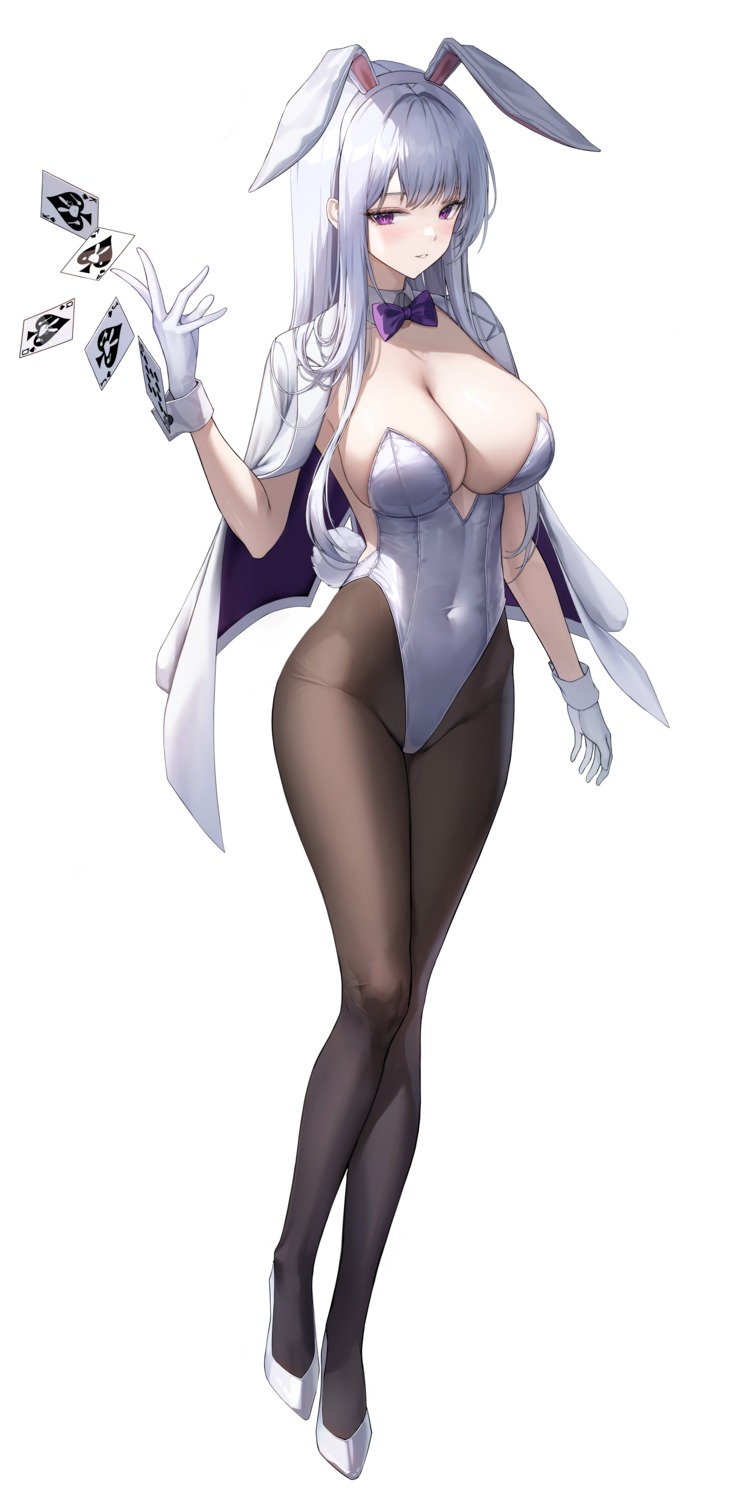 animal_ears bunny_ears bunny_girl no_bra pantyhose tail torrentduck