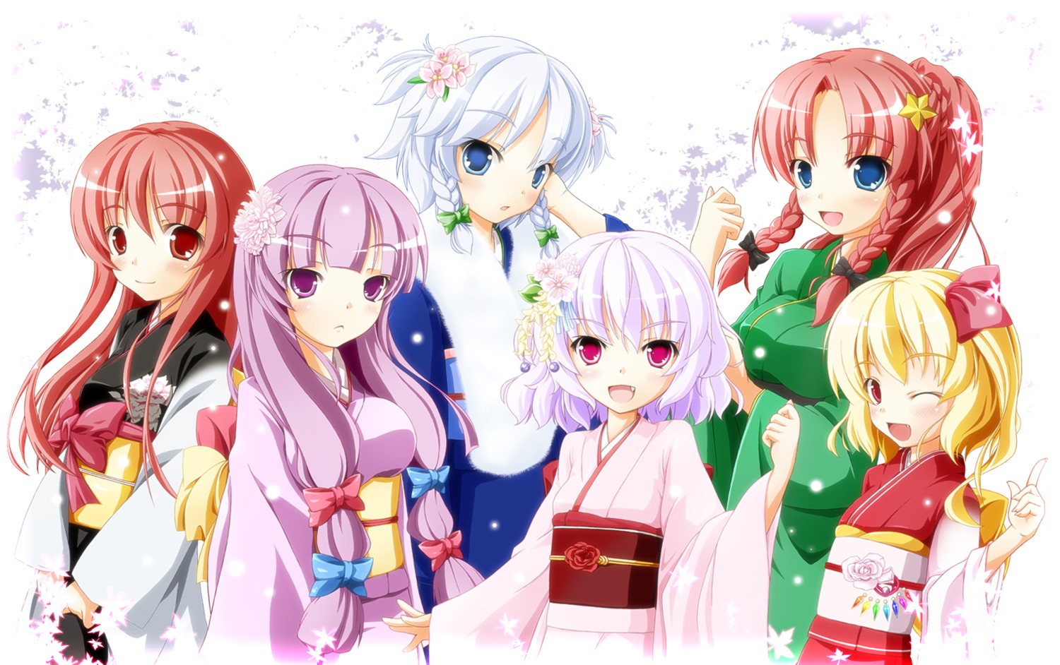 flandre_scarlet hong_meiling izayoi_sakuya kamisaki_sora koakuma patchouli_knowledge remilia_scarlet touhou