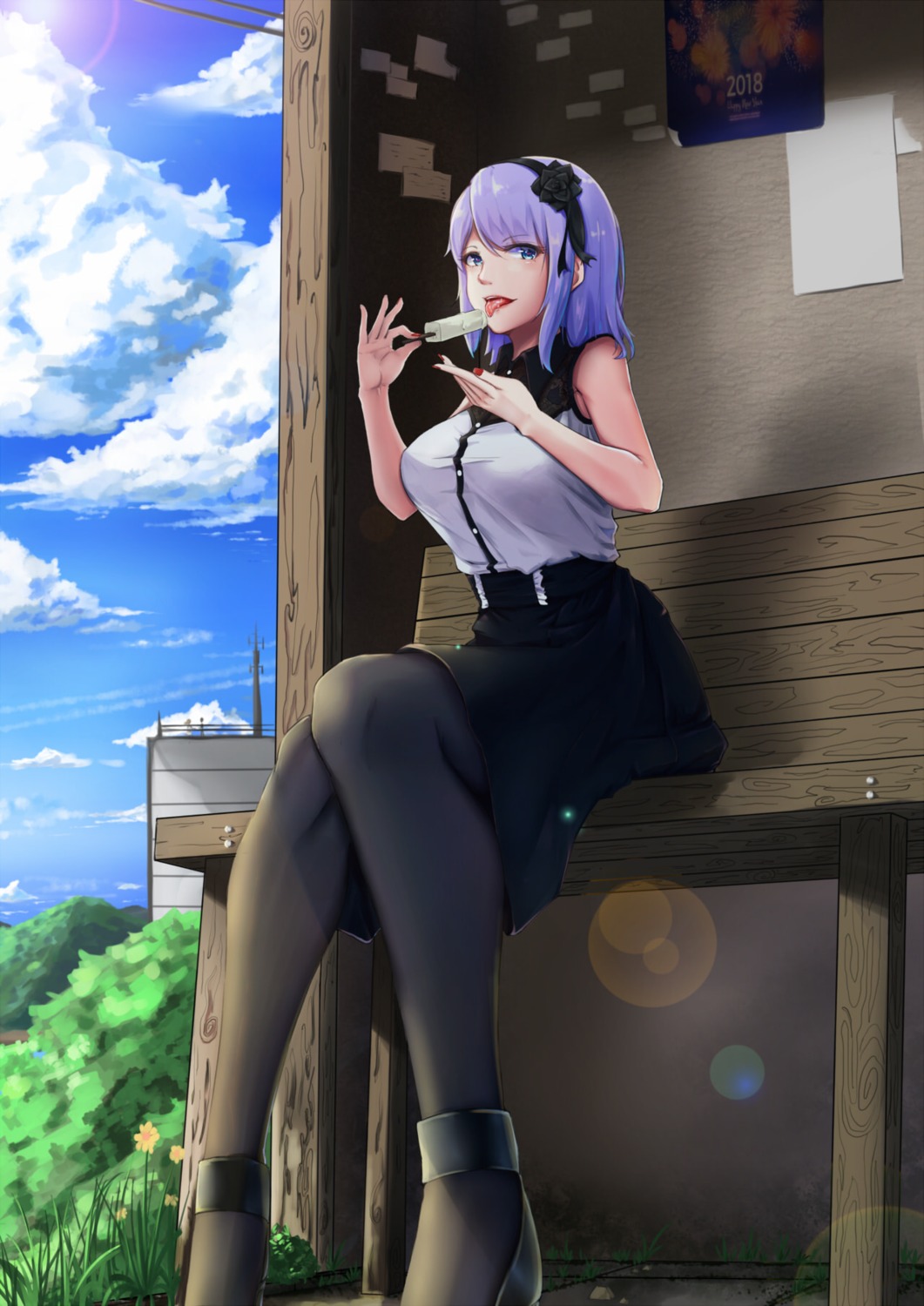 dagashi_kashi j.xh pantyhose shidare_hotaru