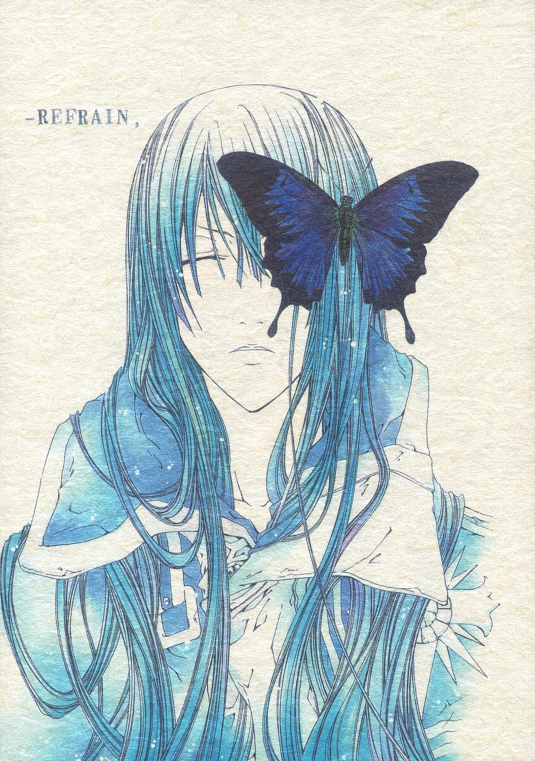 air_(circle) d.gray-man kanda_yu male paper_texture tagme_artist_translation 真田和史