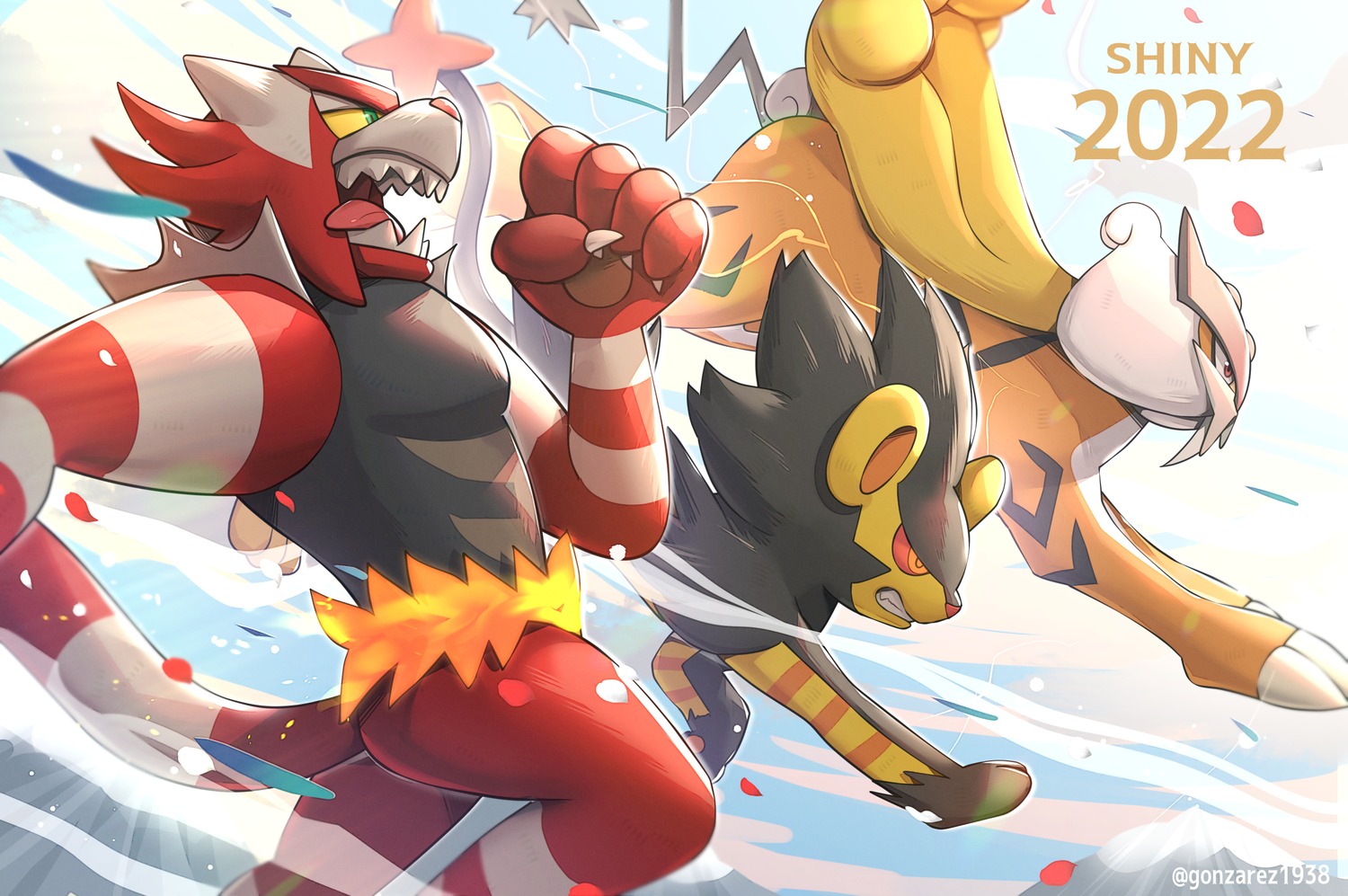 gonzarez incineroar luxray pokemon pokemon_bdsp pokemon_dppt pokemon_gsc pokemon_hgss pokemon_sm pokemon_usum raikou