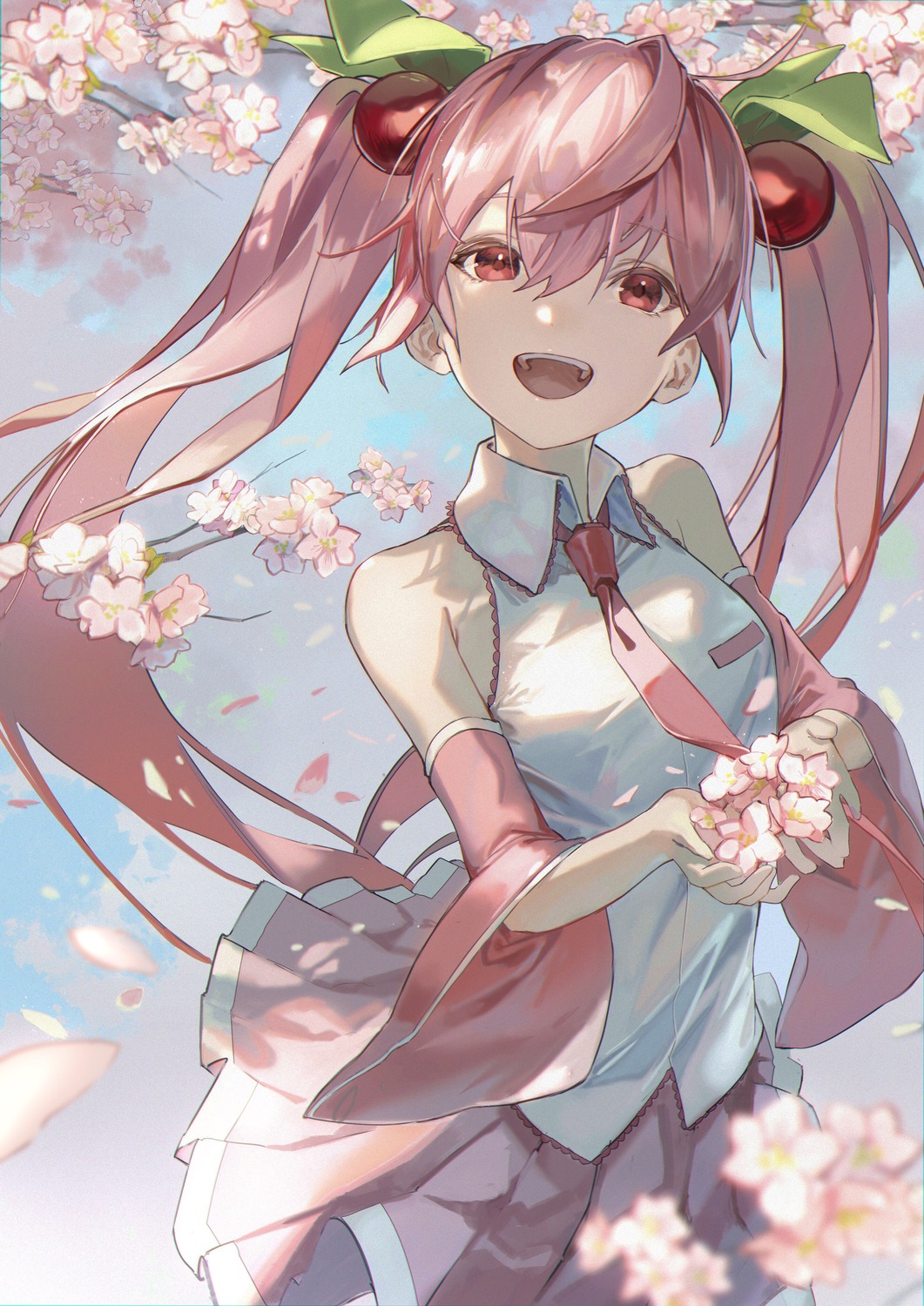 hatsune_miku karasuro sakura_miku vocaloid