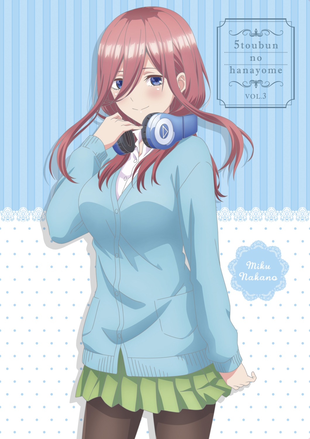 5-toubun_no_hanayome headphones nakano_miku pantyhose seifuku sweater tagme