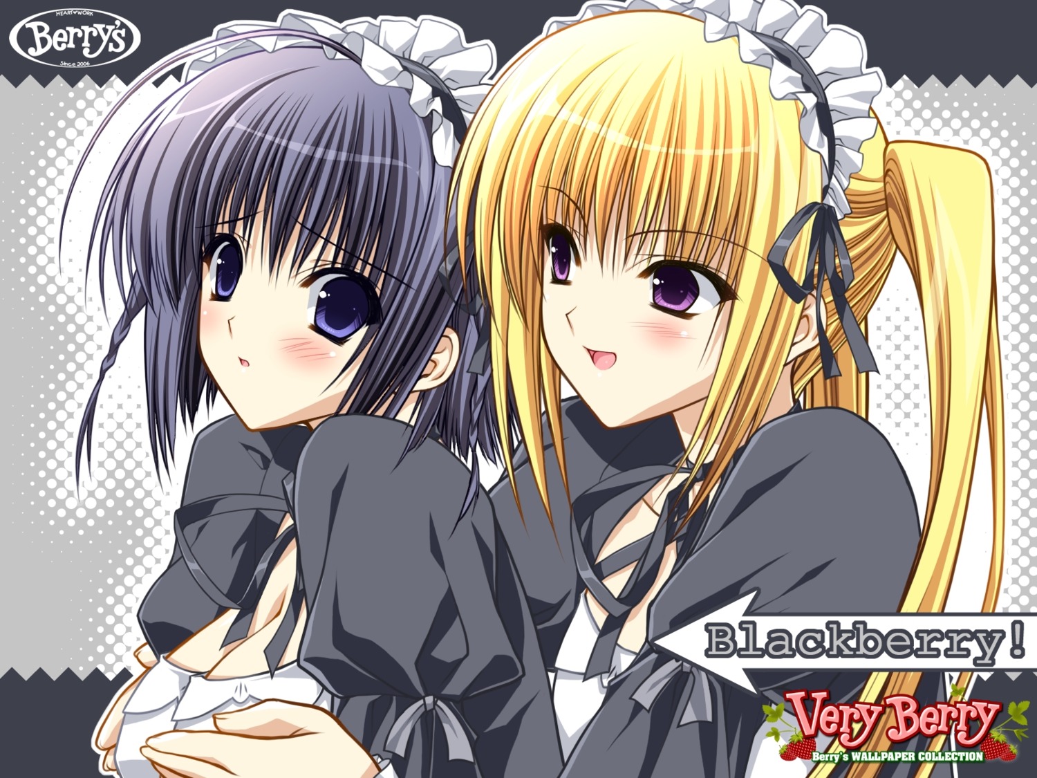 berry's breast_grab cleavage gothic_lolita hasegawa_kotori izutsu_aya lolita_fashion suzuhira_hiro wallpaper