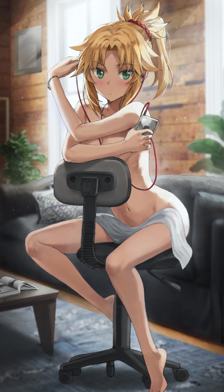 fate/apocrypha fate/stay_night mordred_(fate) naked tonee towel