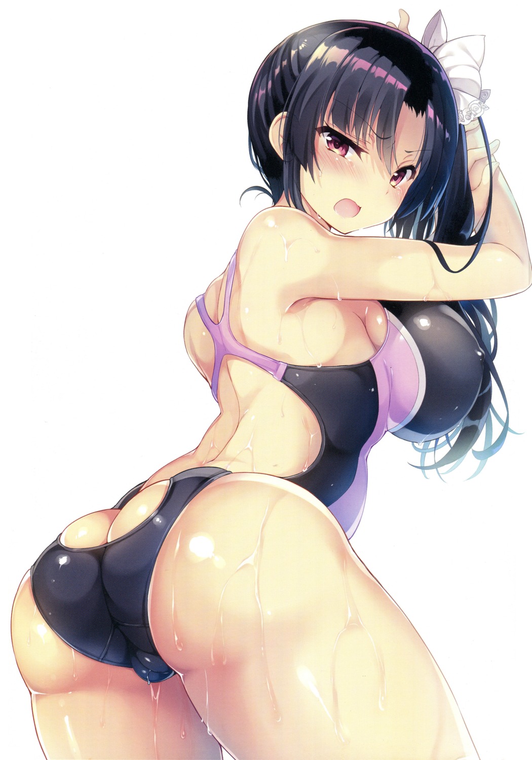 ass cameltoe erect_nipples gakkou_de_seishun! jinno_shiori otomekibun sansyoku_amido. swimsuits wet