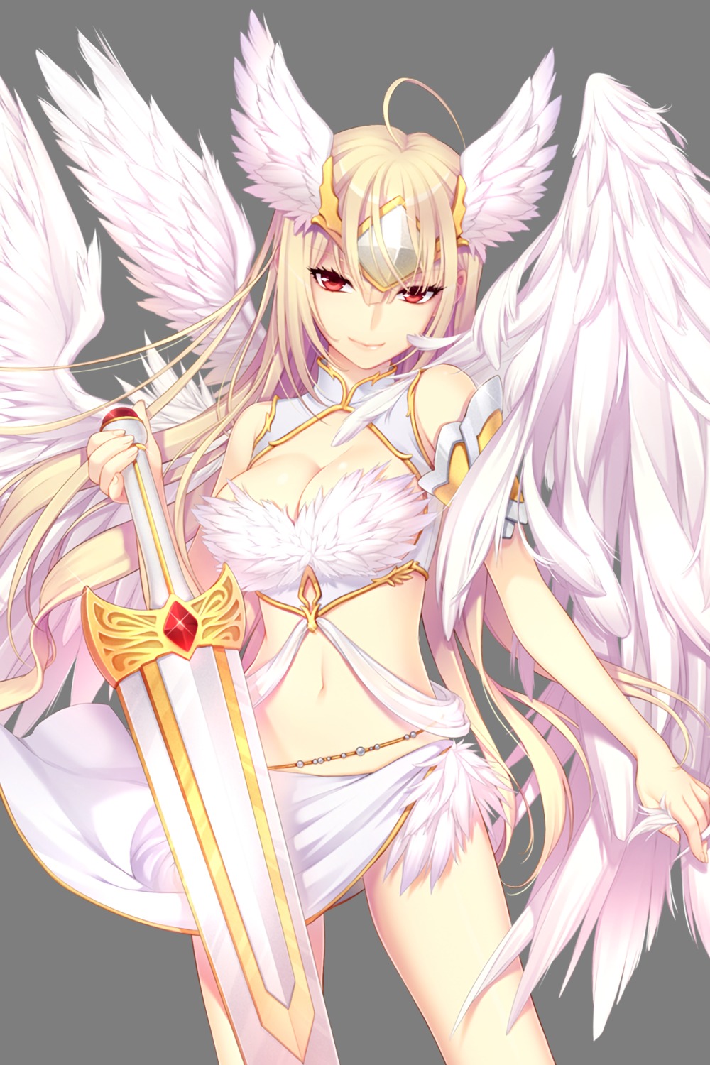 cleavage dmyo soccer_spirits sword transparent_png wings