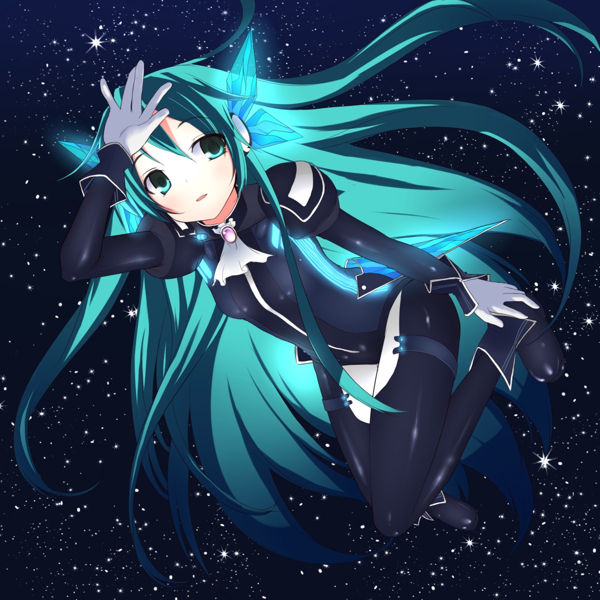 bodysuit hatsune_miku hiraga_matsuri project_diva vocaloid