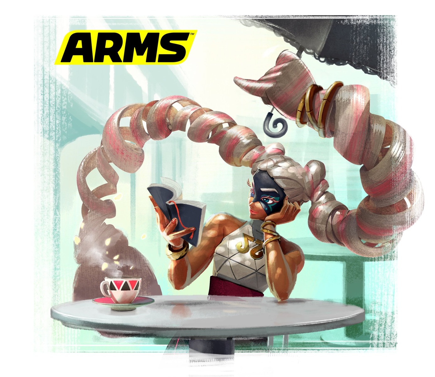 arms nintendo twintelle_(arms) umbrella