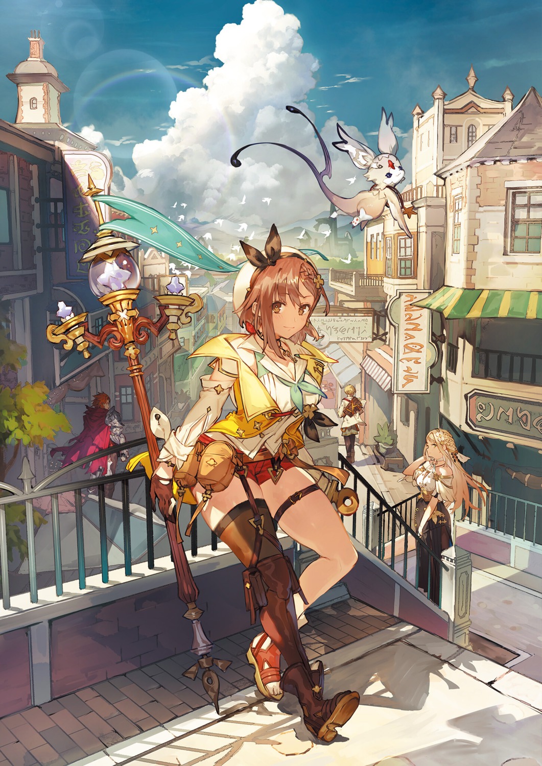 atelier atelier_ryza atelier_ryza_2 fi_(atelier) garter klaudia_valentz koei_tecmo lent_marslink reisalin_stout tao_mongarten thighhighs toridamono