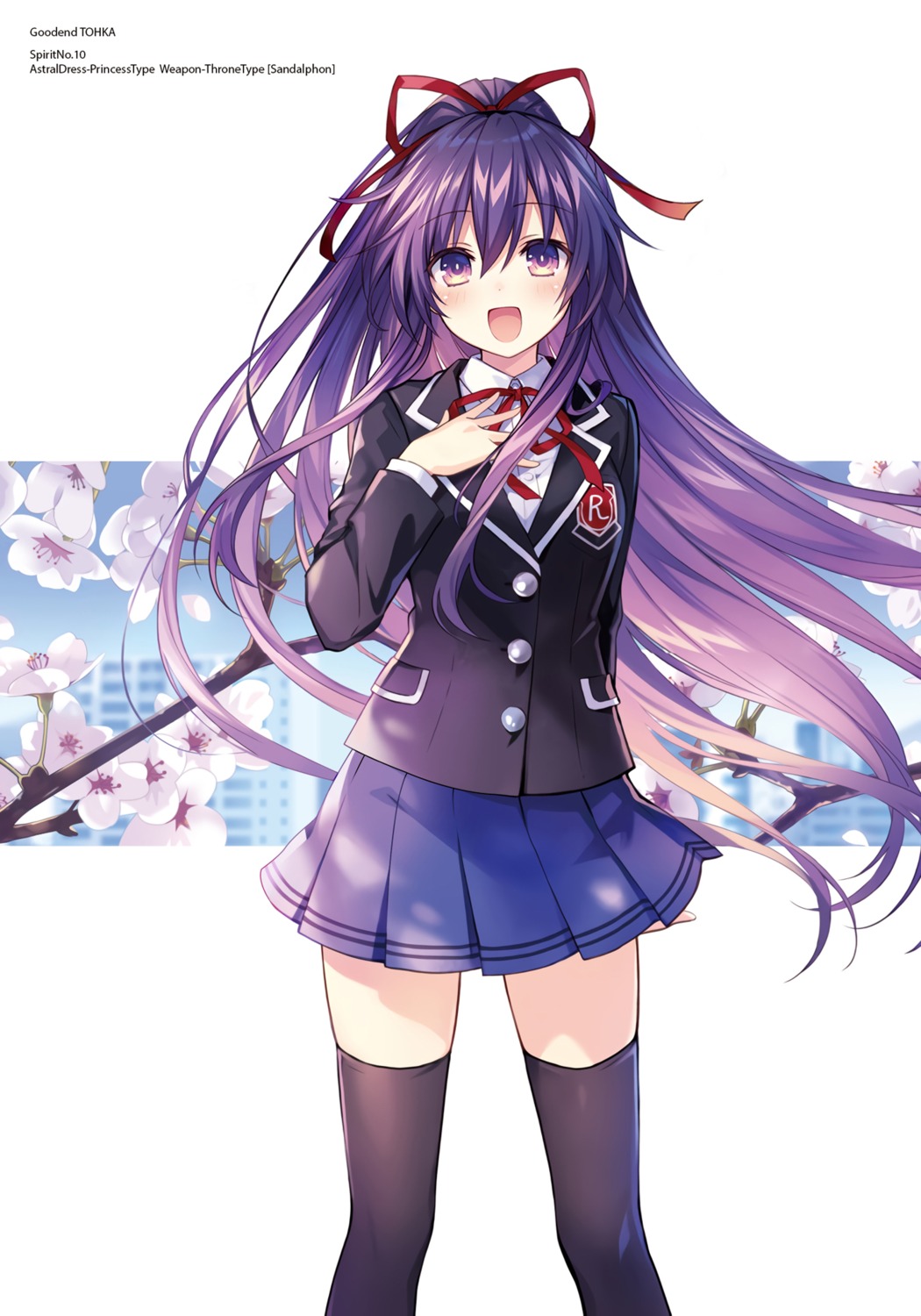 date_a_live seifuku thighhighs tsunako yatogami_tooka