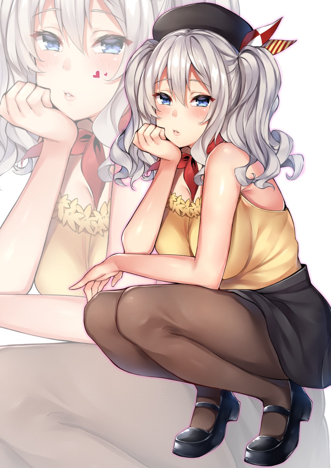 heels kantai_collection kashima_(kancolle) pantyhose usa_b