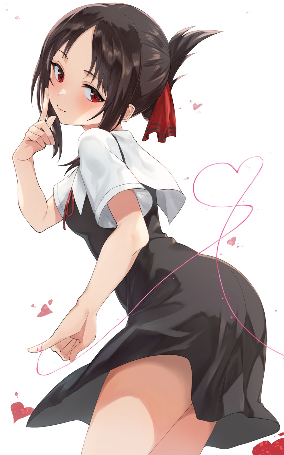 ass hotate-chan kaguya-sama_wa_kokurasetai_~tensai-tachi_no_renai_zunousen~ seifuku shinomiya_kaguya skirt_lift