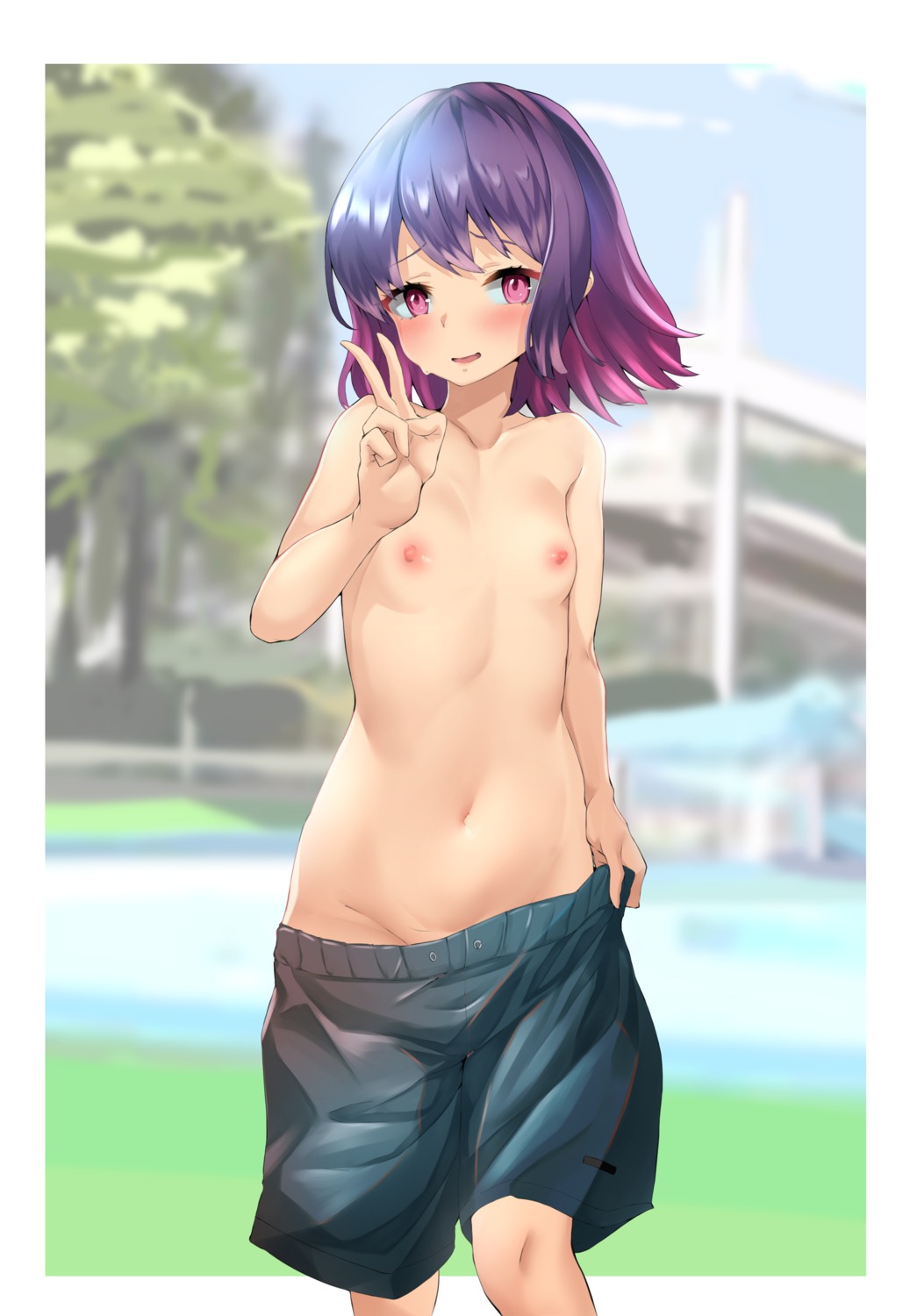 akisuko crossdress loli nipples swimsuits topless undressing