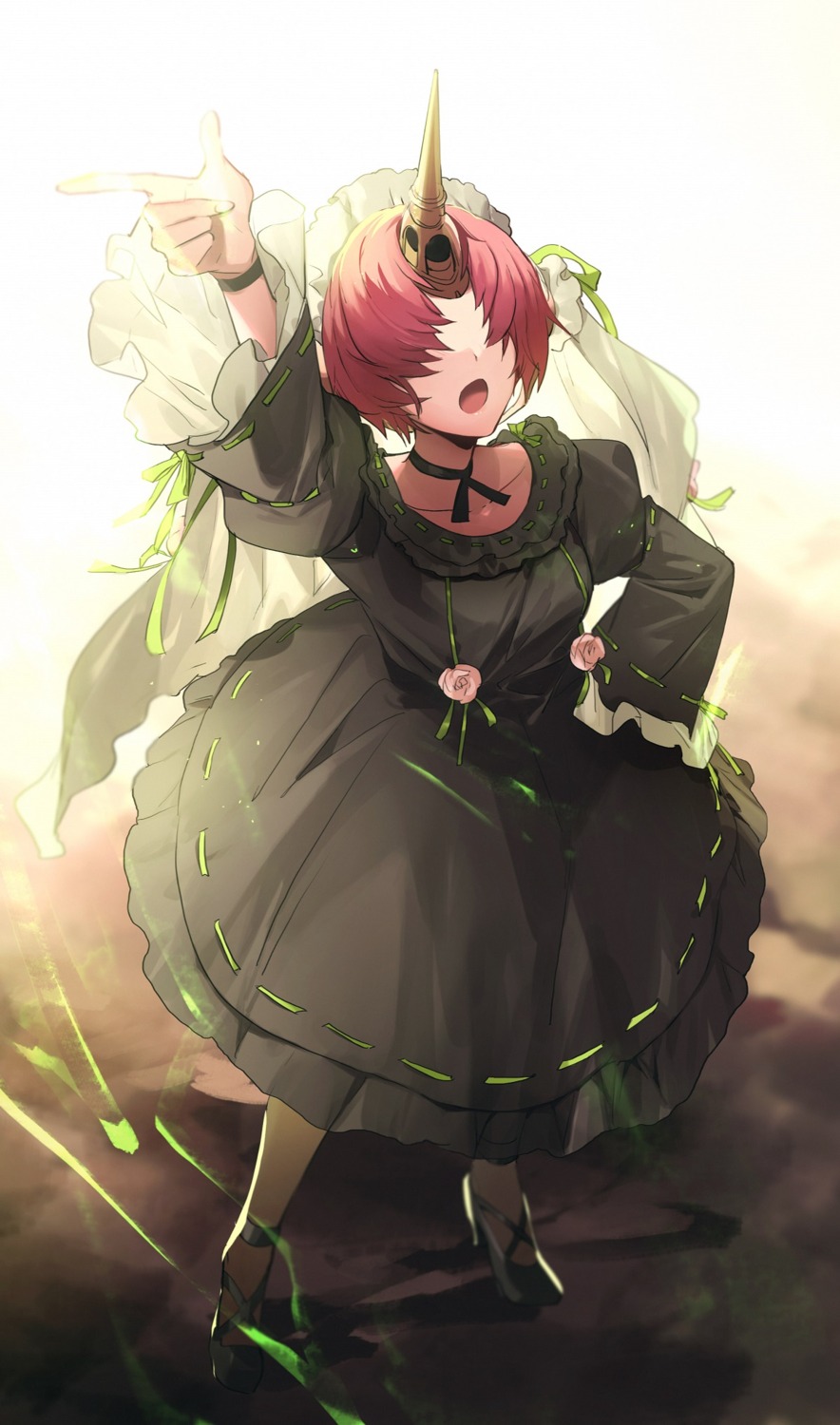 dress fate/apocrypha fate/grand_order fate/stay_night frankenstein's_monster_(fate) heels horns no-kan