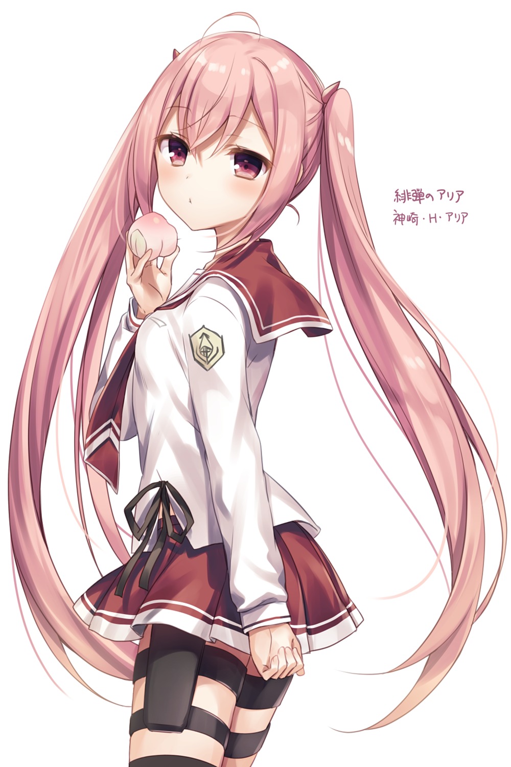 hidan_no_aria kanzaki_h._aria komeshiro_kasu seifuku thighhighs