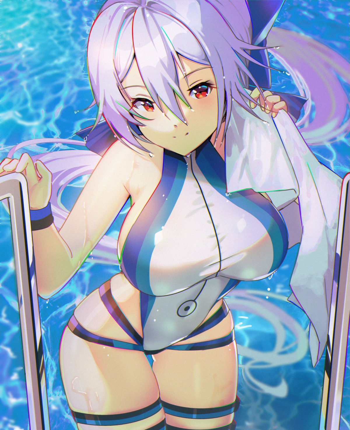 dai_nikucho fate/grand_order garter swimsuits wet