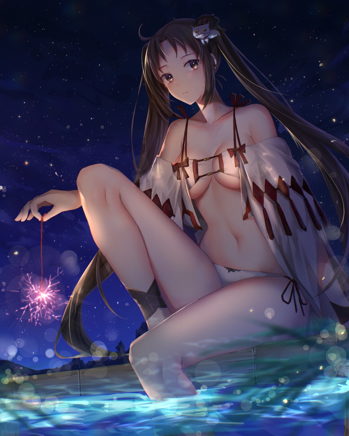 bikini consort_yu_(fate/grand_order) fate/grand_order hitomin_(ksws7544) swimsuits wet