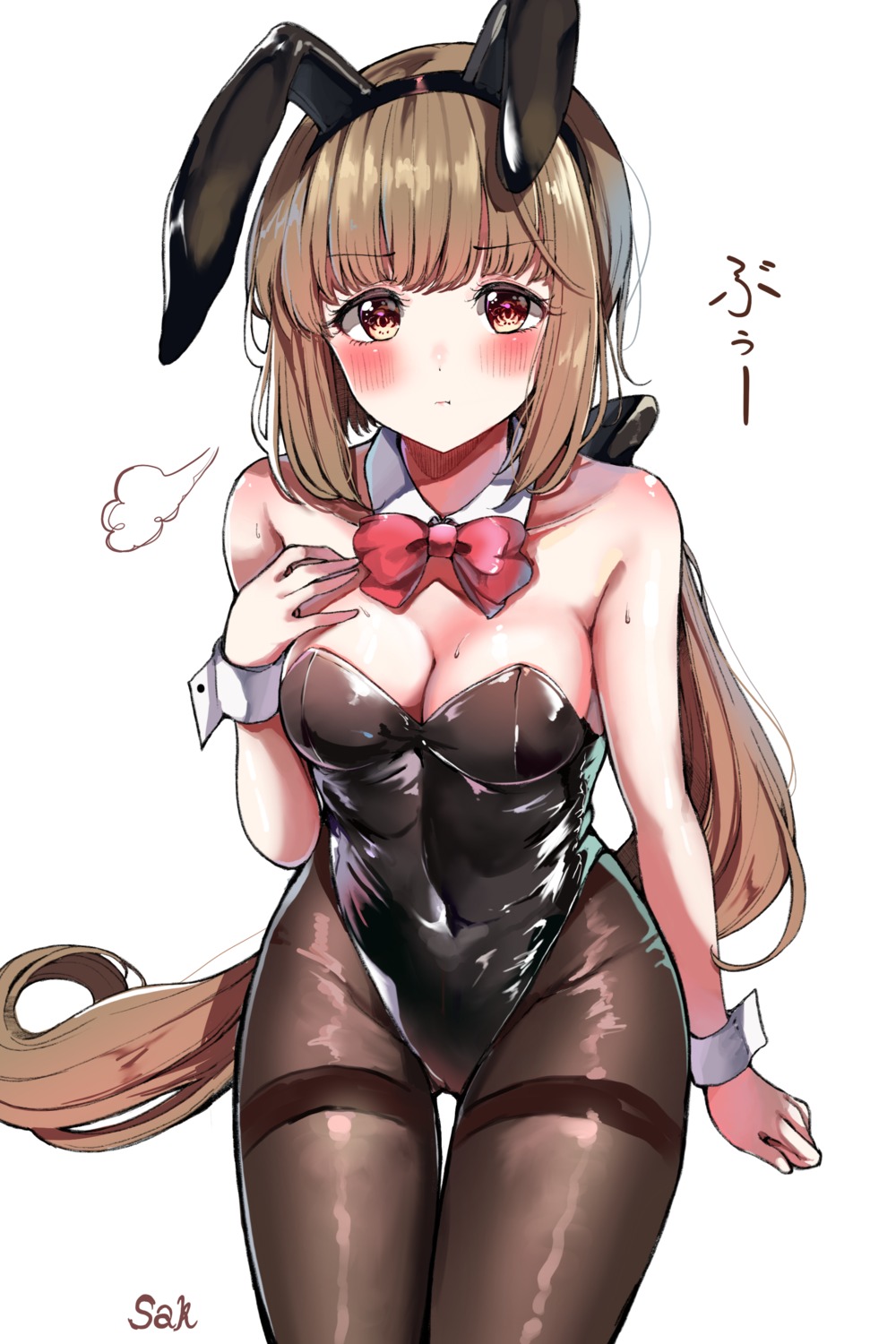 animal_ears bunny_ears bunny_girl cleavage pantyhose sak the_idolm@ster the_idolm@ster_cinderella_girls yorita_yoshino