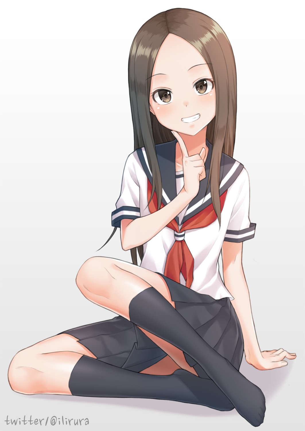 feet karakai_jouzu_no_takagi-san s-goon seifuku takagi-san