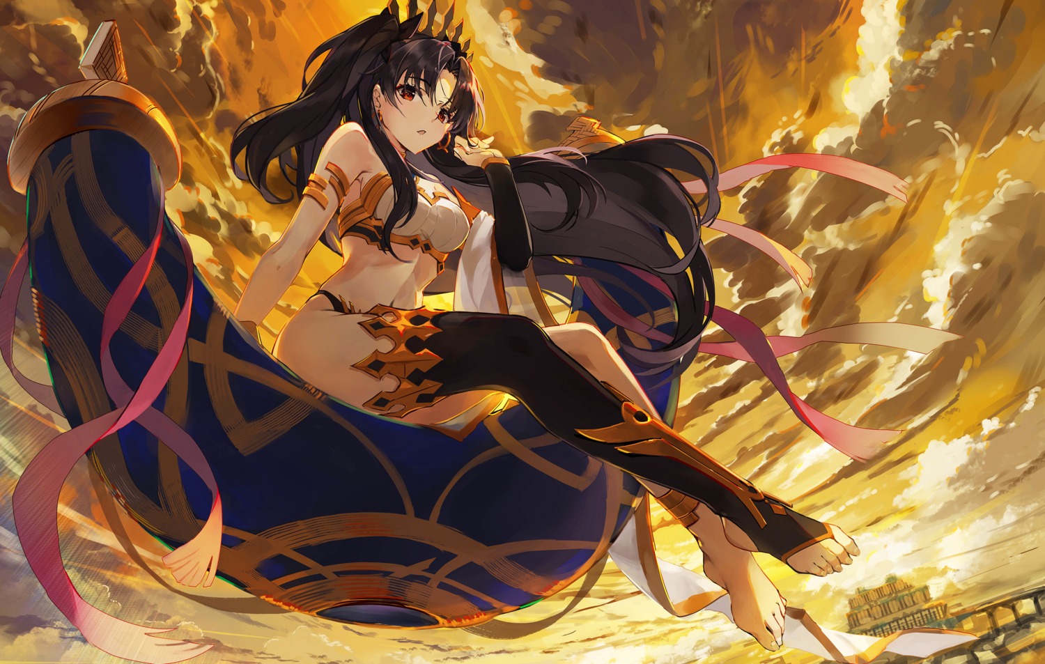 baisi_shaonian bikini_armor fate/grand_order ishtar_(fate/grand_order) thighhighs