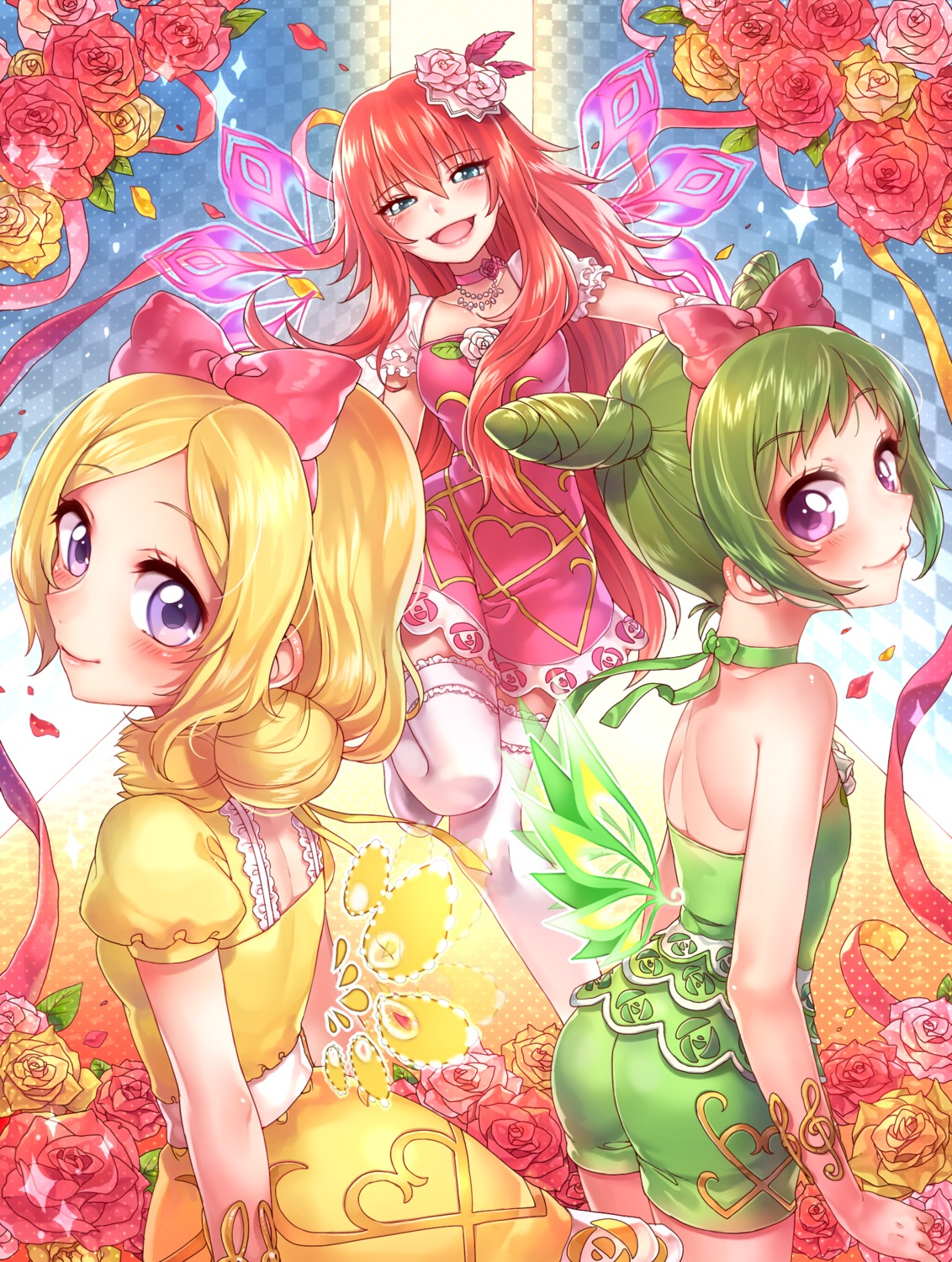 morizono_wakana pretty_rhythm pretty_rhythm:_rainbow_live pretty_series renjouji_bell rojiko takanashi_otoha thighhighs