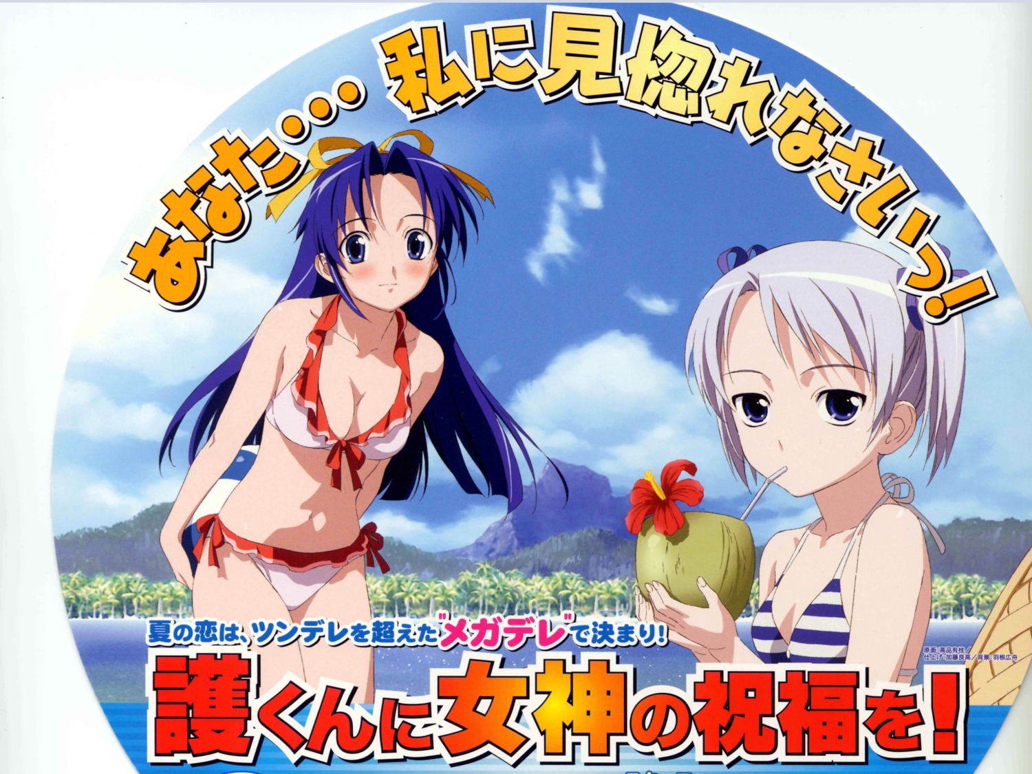 bikini emelenzia_beatrix_rudiger mamoru_kun_ni_megami_no_shukufuku_wo swimsuits takasu_ayako