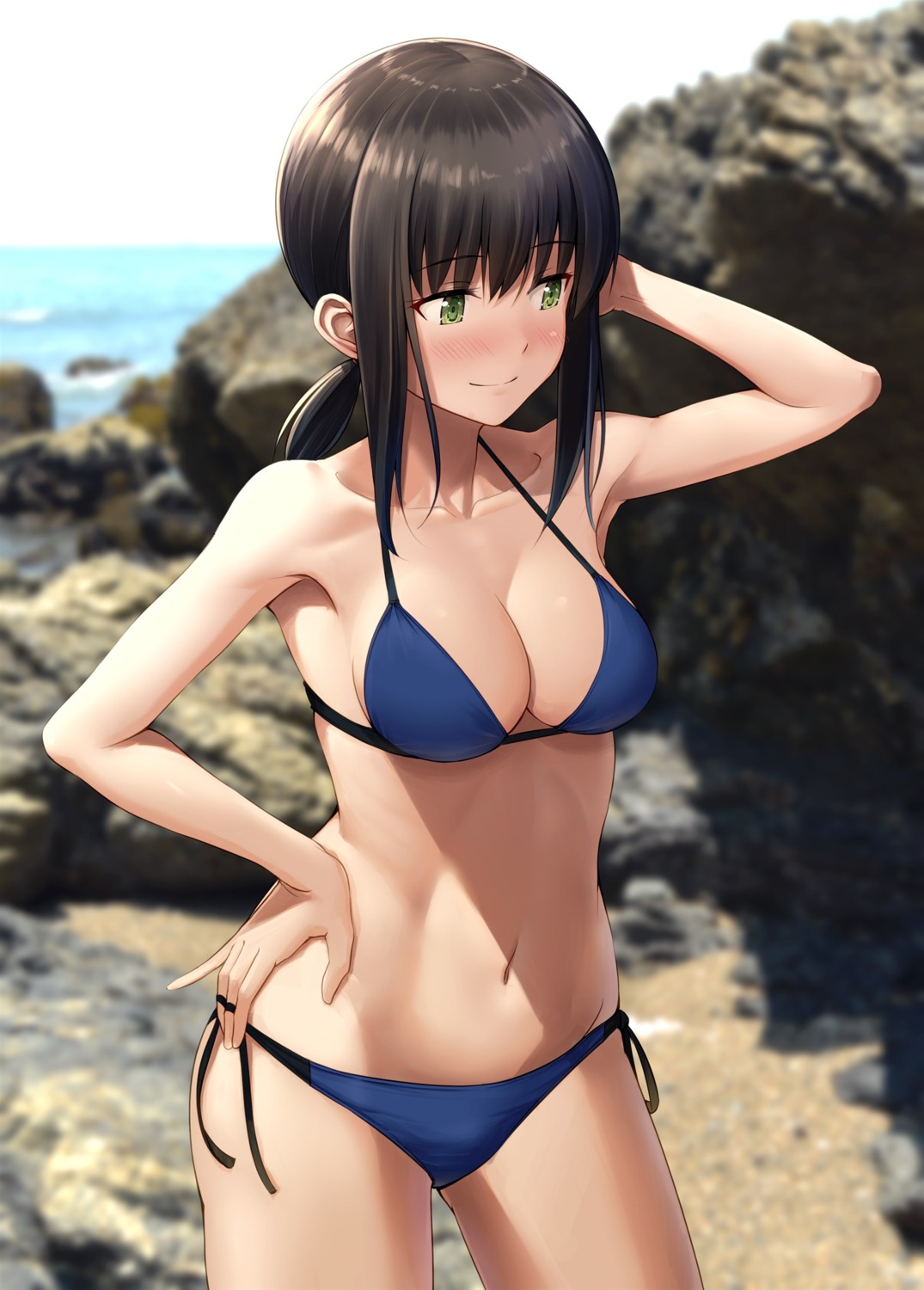 bikini cleavage fubuki_(kancolle) ichikawa_feesu kantai_collection photo swimsuits