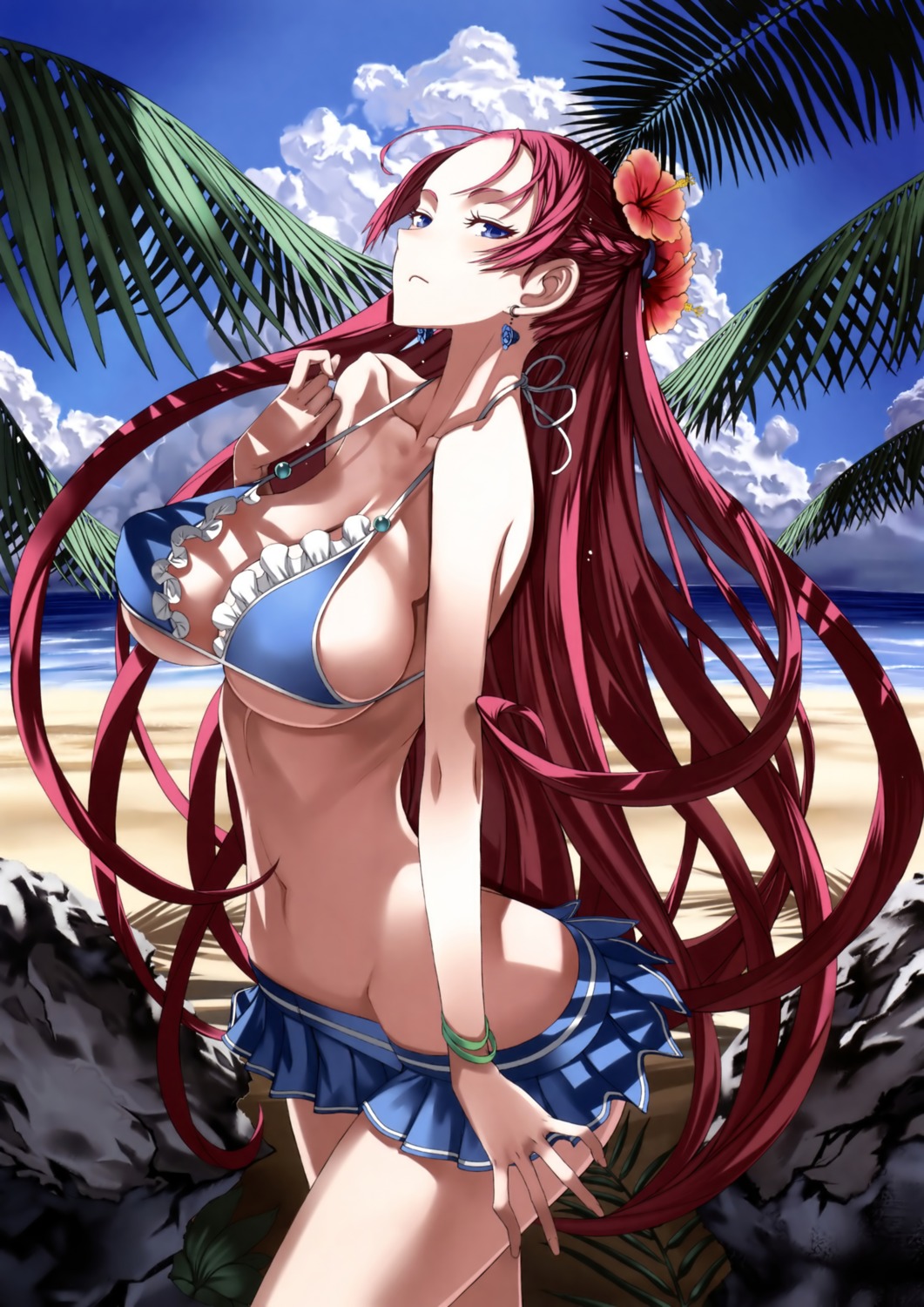 bikini honjou_raita juliana_eberhardt swimsuits underboob valkyria_chronicles valkyria_chronicles_duel