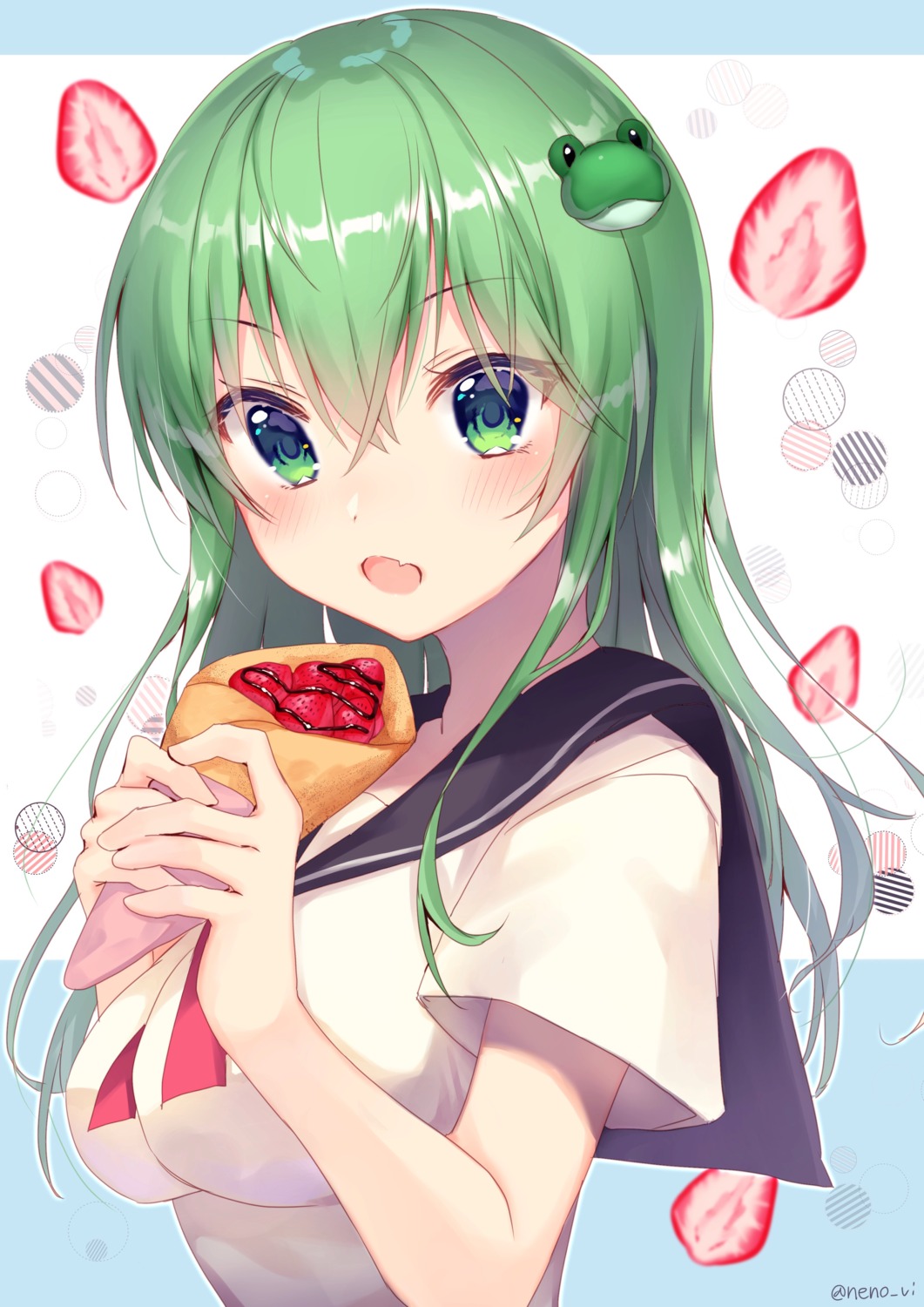 kochiya_sanae nenobi_(nenorium) seifuku touhou