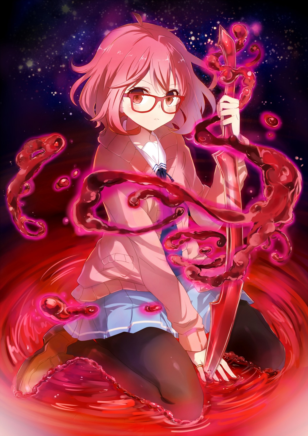 Fan Art - Kyoukai no Kanata - Kuriyama Mirai, Anime Gallery