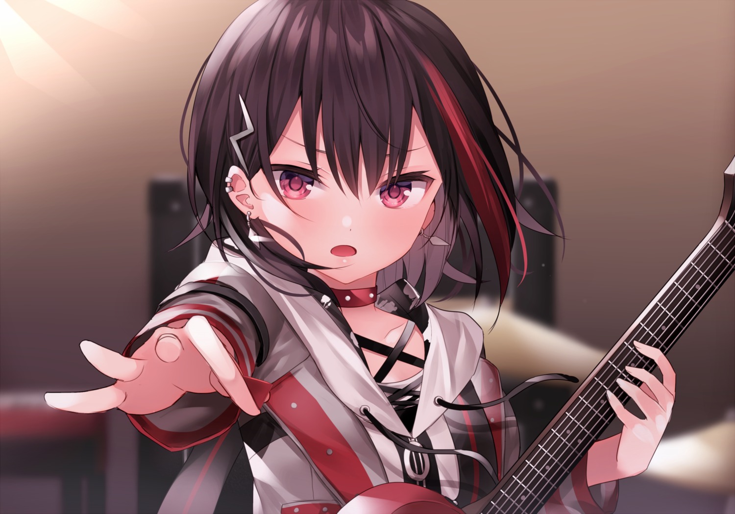 bang_dream! guitar komomo_(ptkrx) mitake_ran