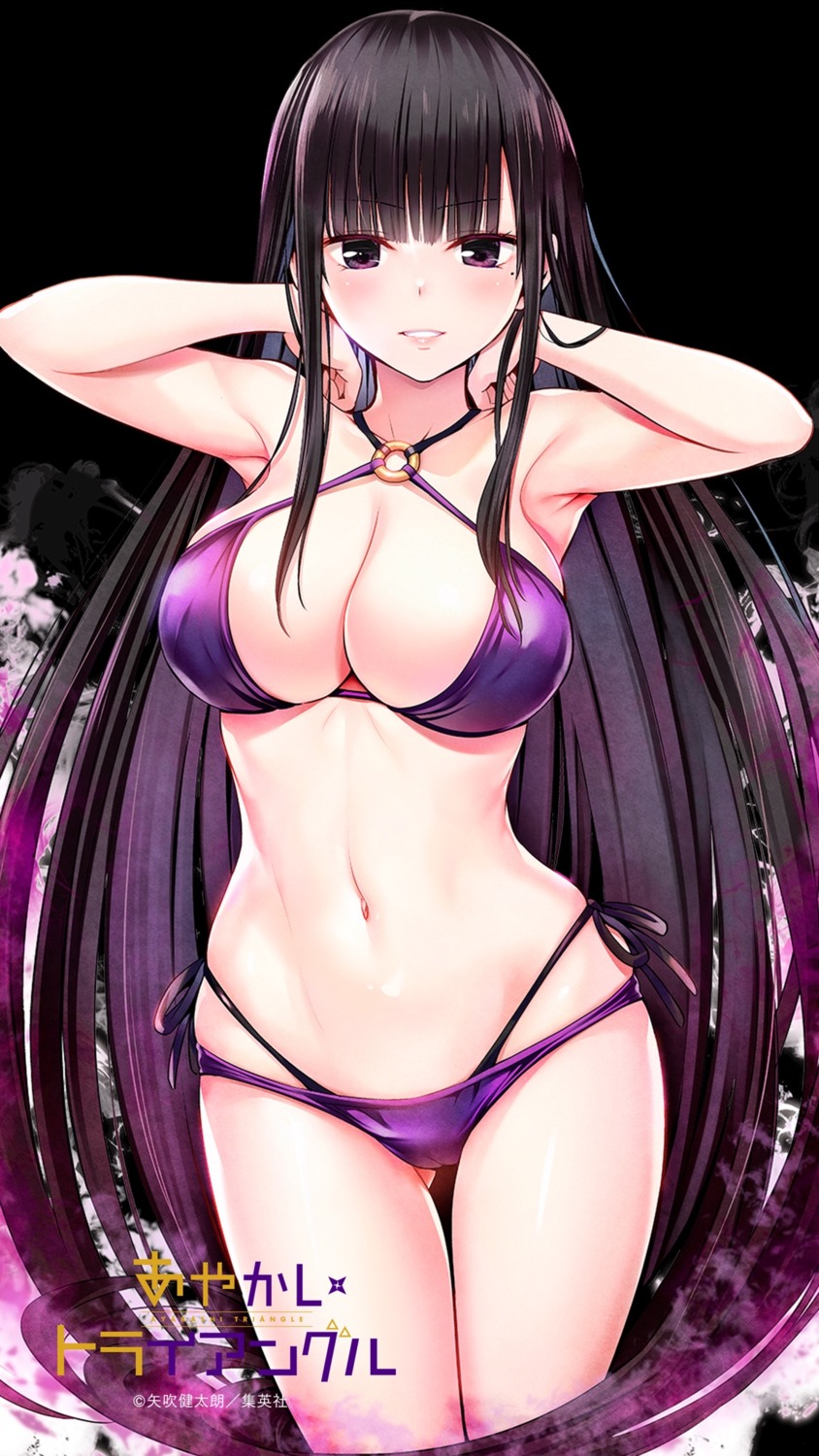 ayakashi_triangle bikini hirasaka_mei swimsuits yabuki_kentarou