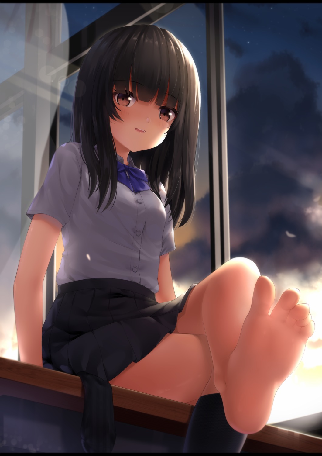 feet seifuku skirt_lift too-ye