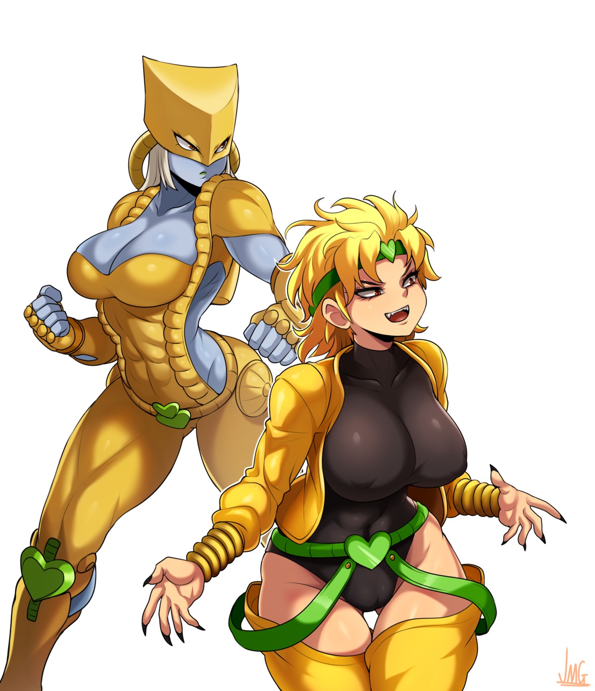 cameltoe dio_brando erect_nipples genderswap jmg jojo's_bizarre_adventure leotard no_bra