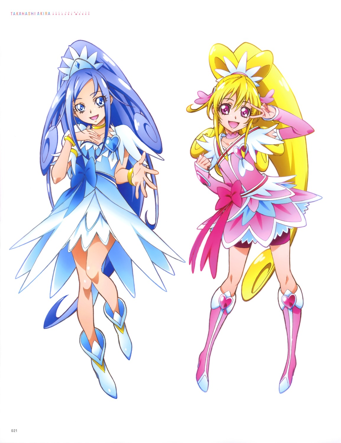 aida_mana bike_shorts dokidoki!_precure dress heels hishikawa_rikka pretty_cure takahashi_akira