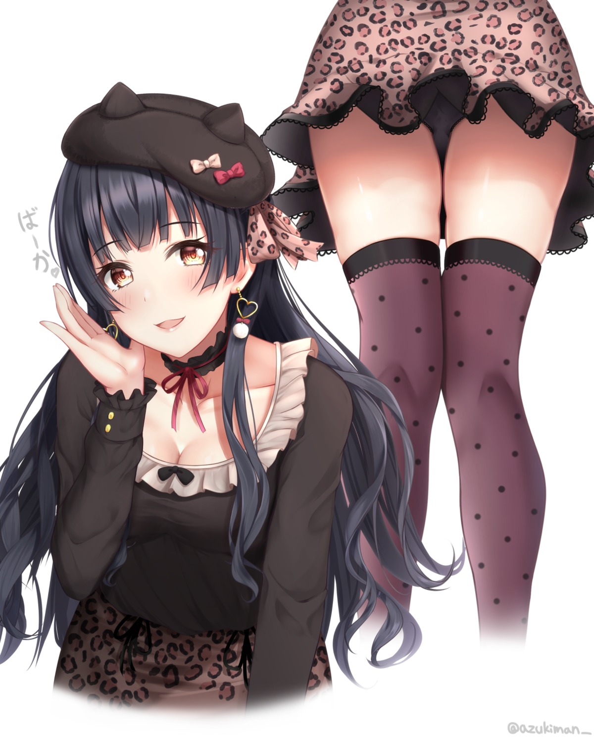 azukiman cleavage mayuzumi_fuyuko pantsu the_idolm@ster the_idolm@ster_shiny_colors thighhighs